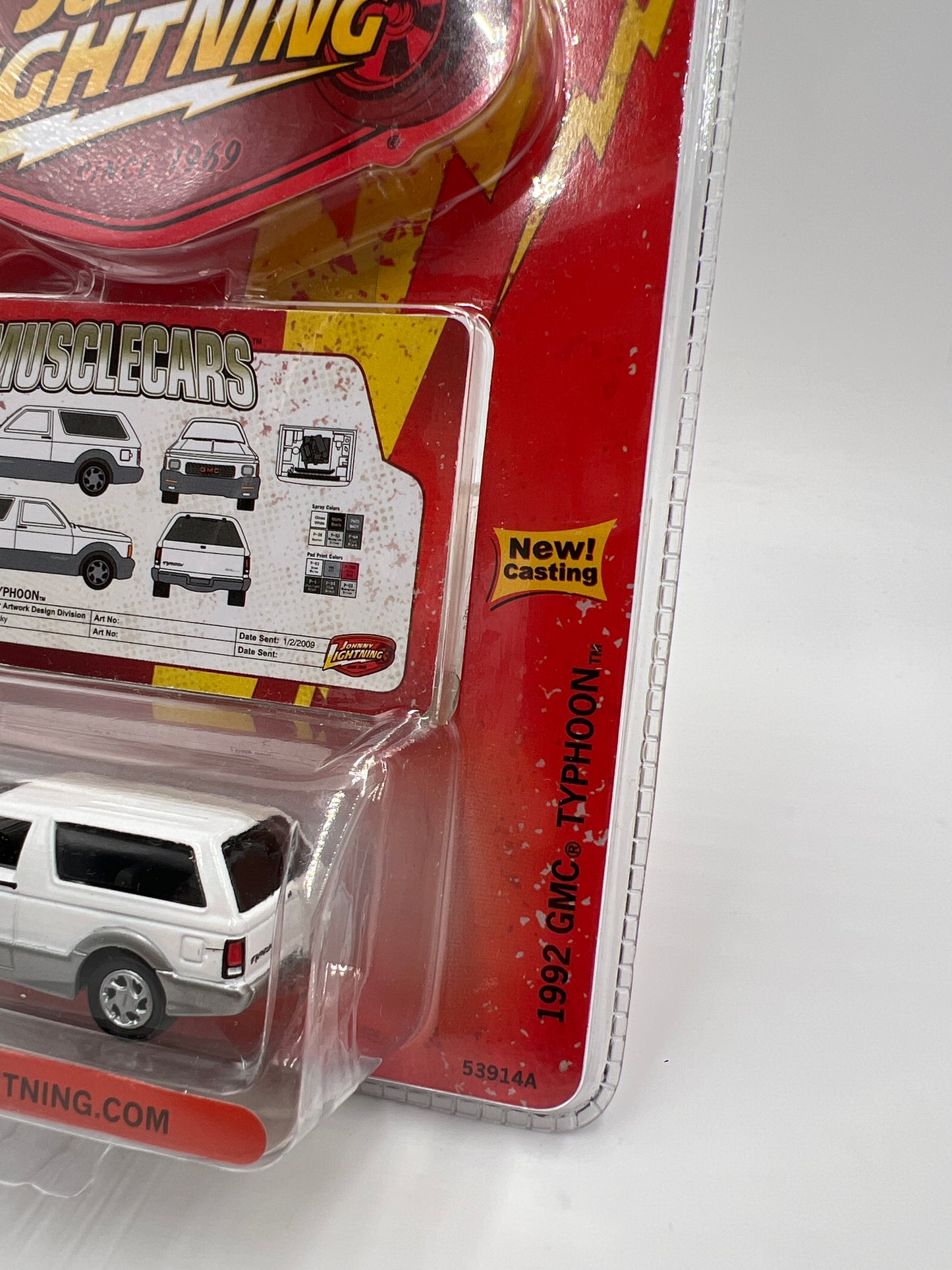 Johnny Lightning Muscle Cars Release #20 1992 GMC Typhoon White VHTF