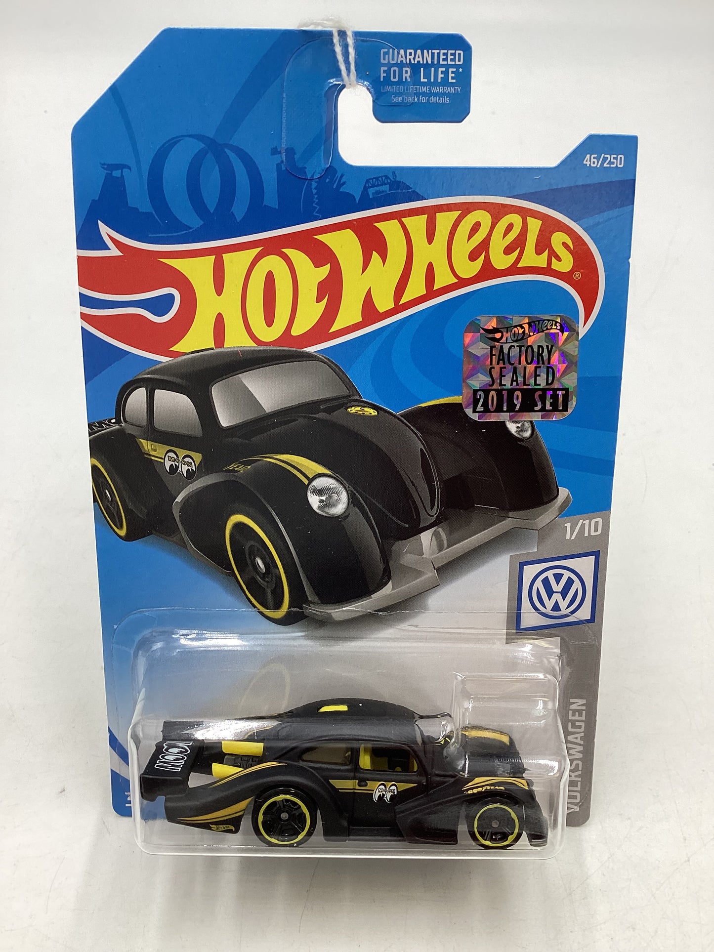 2019 Hot wheels Factory Sealed #46 Volkswagen Kafer Racer Black Mooneyes 96B