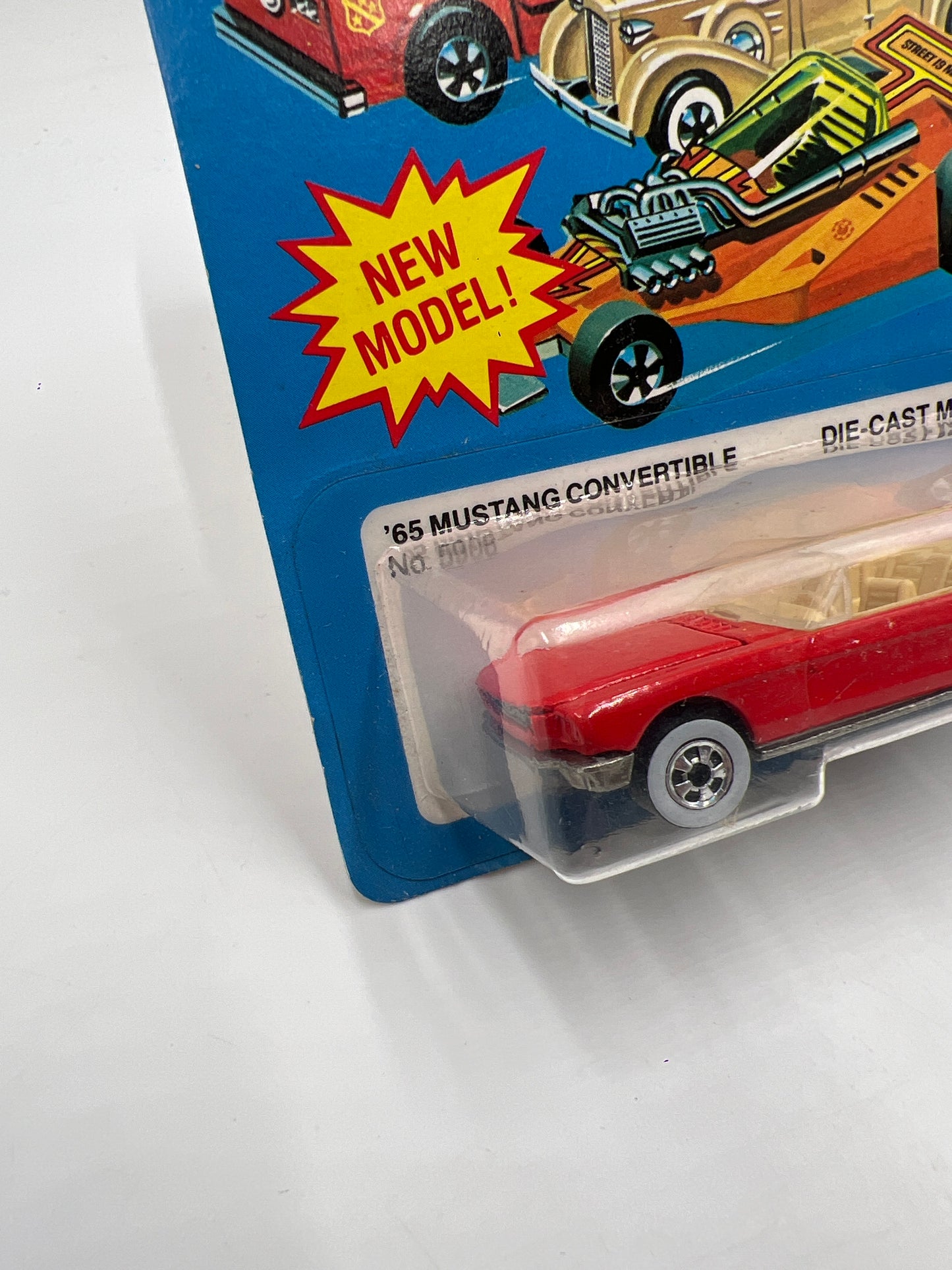 Hot Wheels Original 1983 #5908 65 Mustang Convertible Red W/Protector