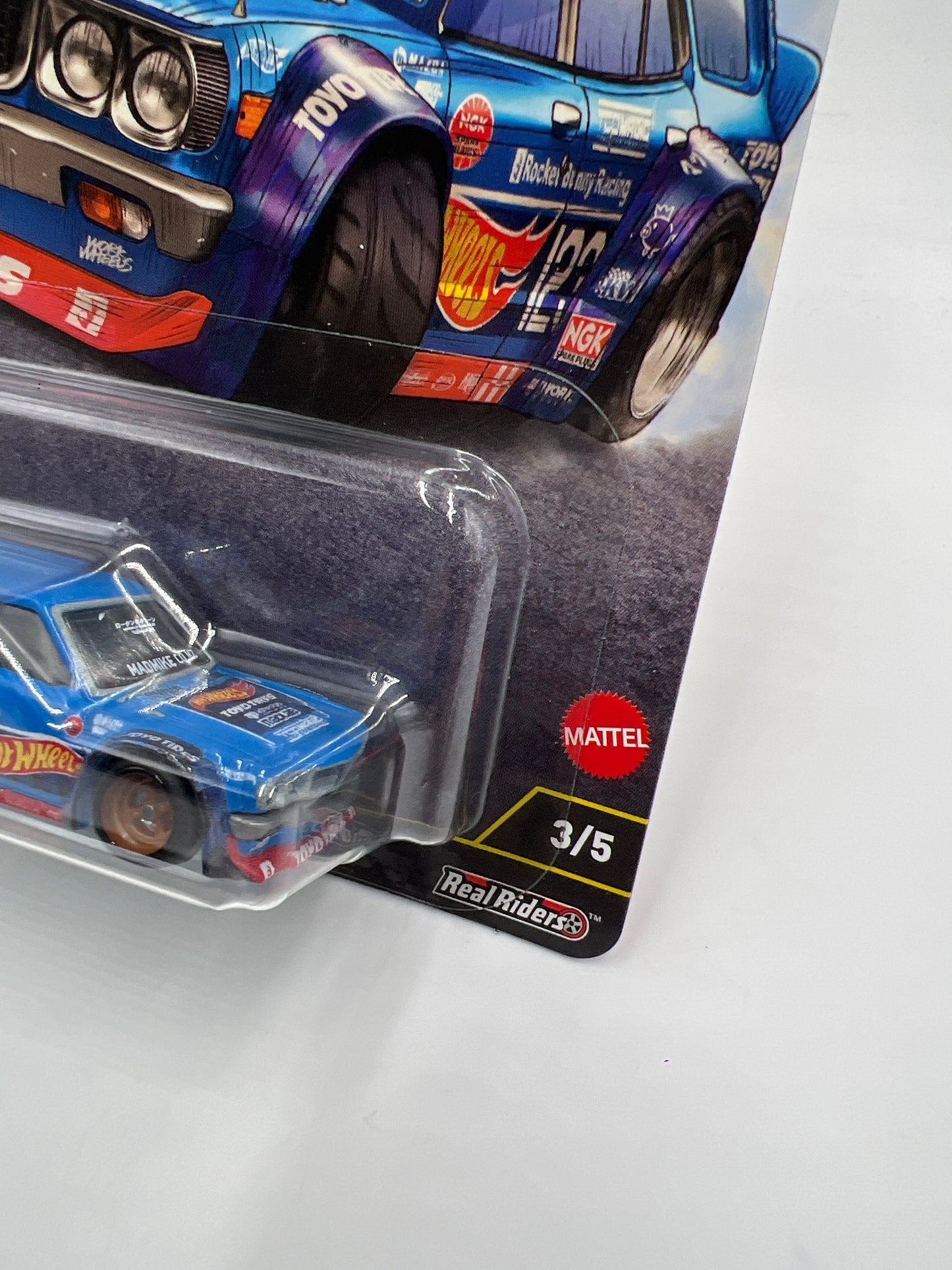 2025 Hot Wheels Premium Ronin Run II #3 Mad Mike Mazda RX-3 Wagon Blue 259i