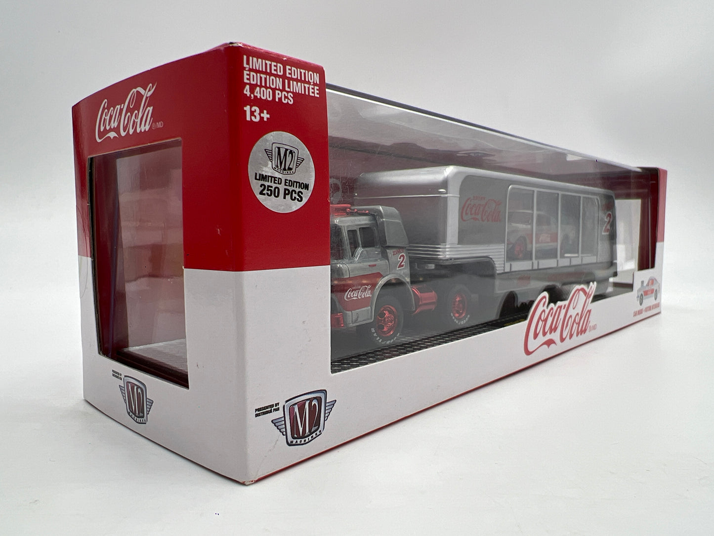 M2 Machines Auto Haulers RAW CHASE 1/250 Coca Cola 1966 Ford C-600 & 1966 Ford Mustang Fastback 2+2 RC02 VHTF