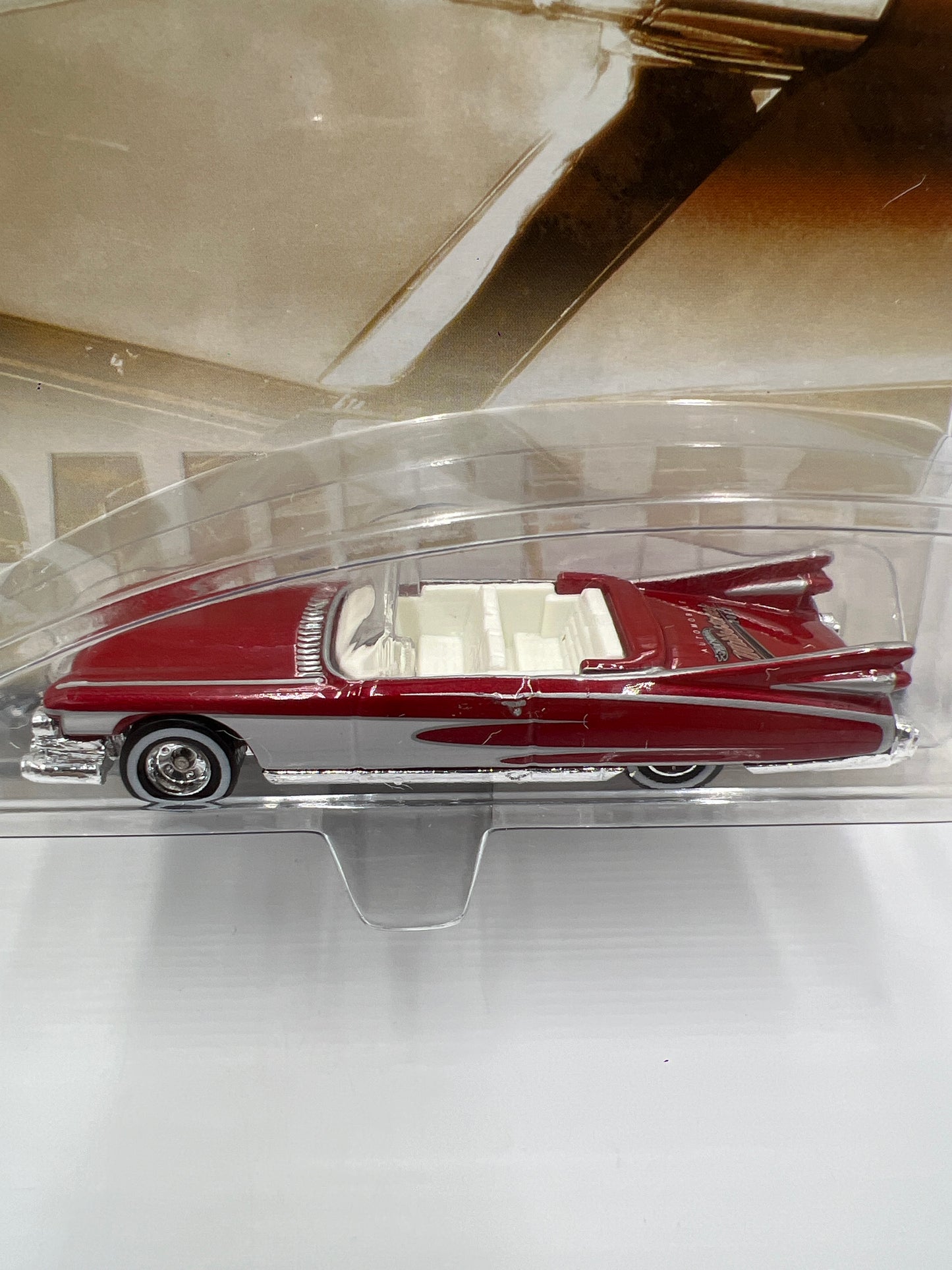 2002 Hot Wheels Auto Milestones 1959 Cadillac Convertible Red/White SR