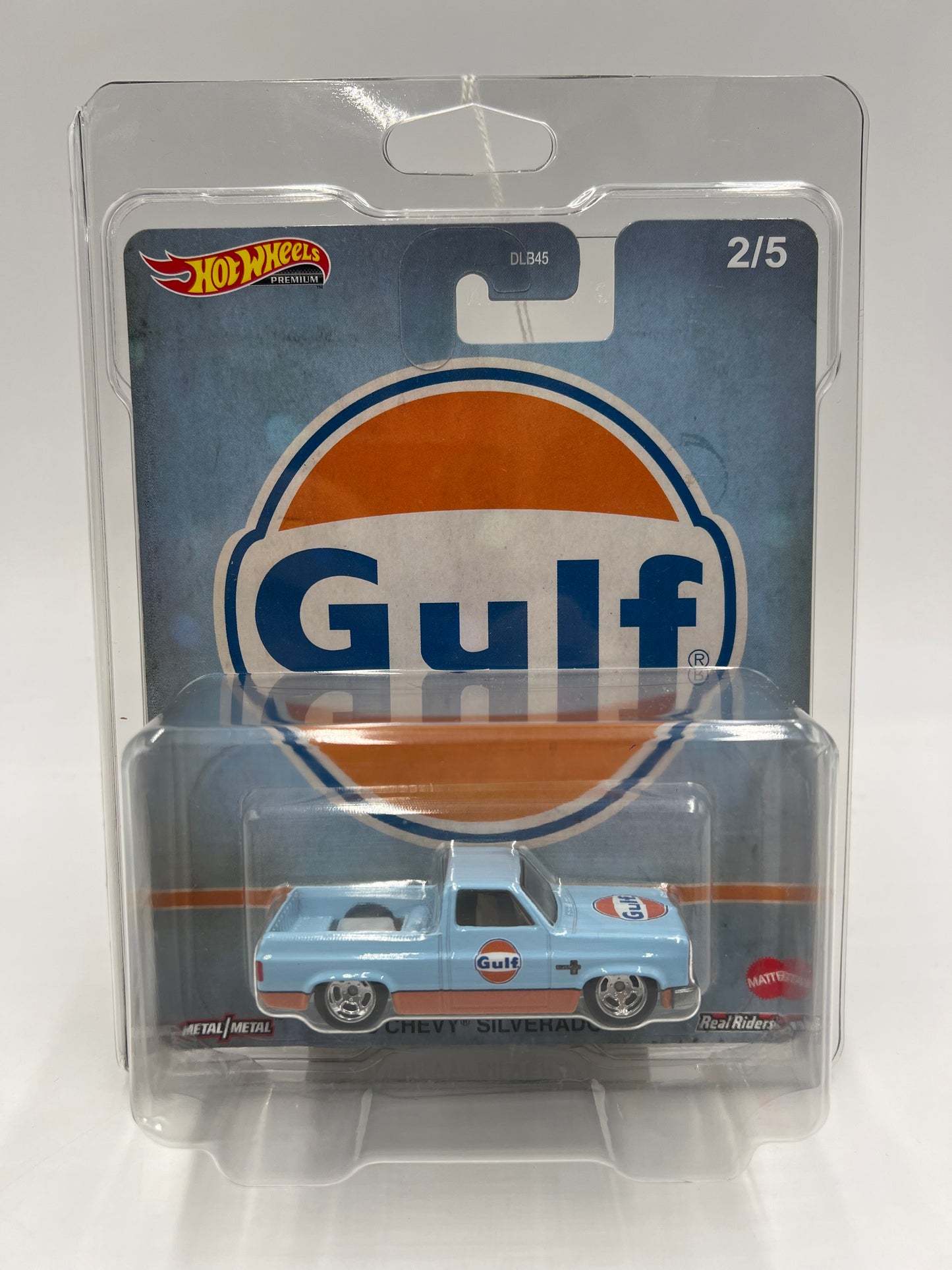 2020 Hot Wheels Car Culture Vintage Oil #2 83 Chevy Silverado Gulf Blue W/Protector