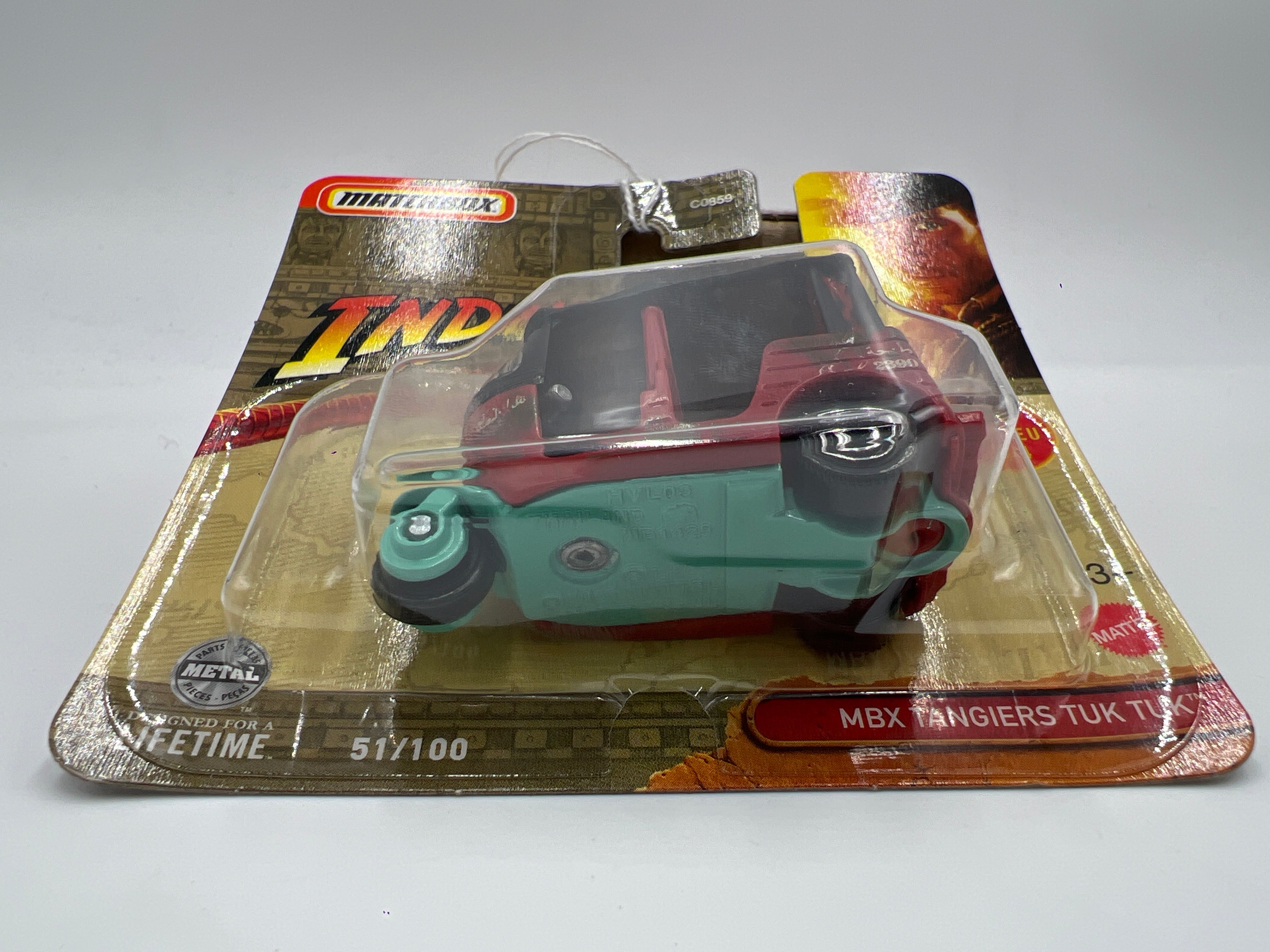 2024 Matchbox #51 Indiana Jones MBX Tangiers Tuk Tuk Red Short