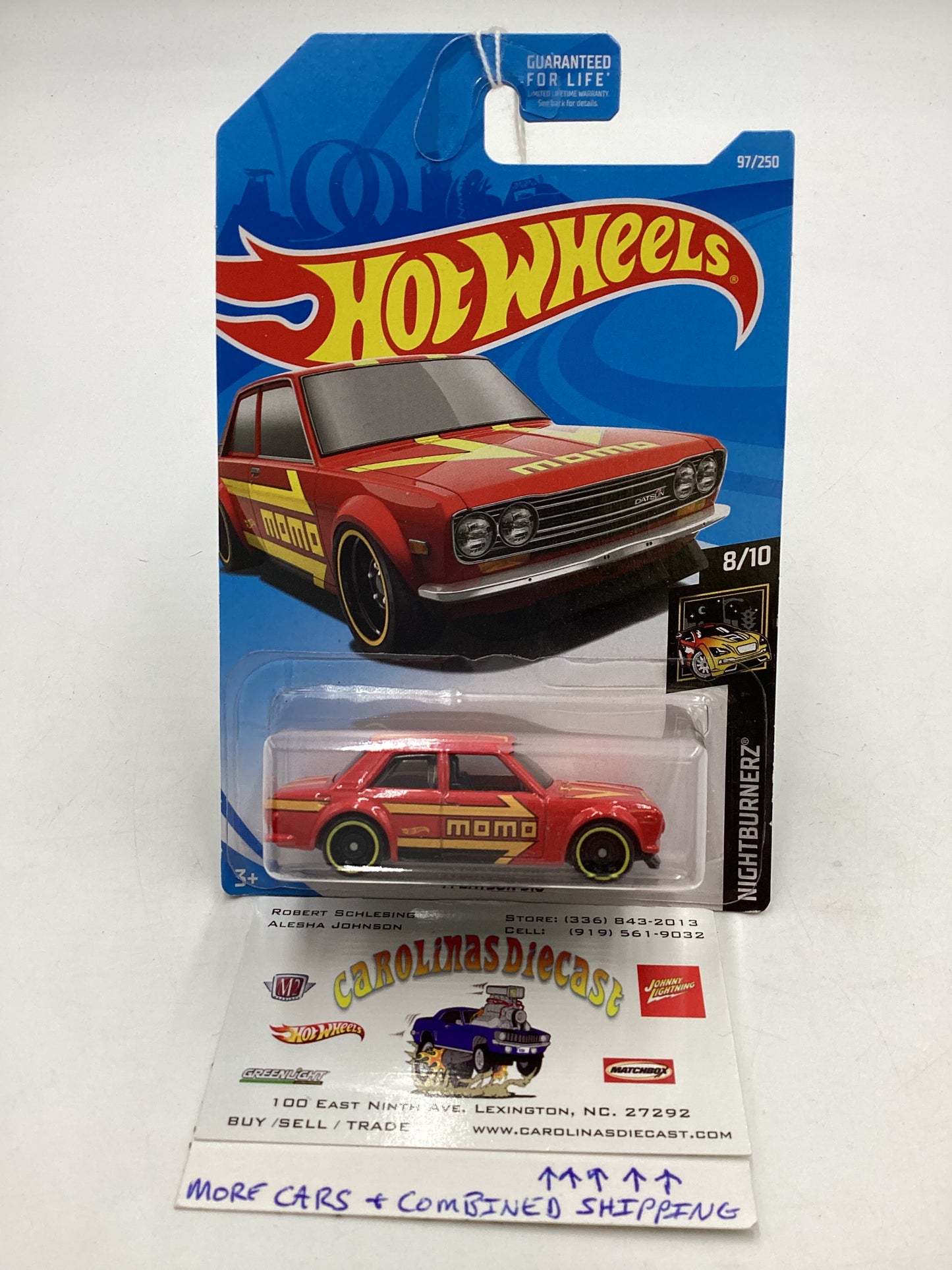 2019 Hot Wheels #97 71 Datsun 510 Momo Red 87H