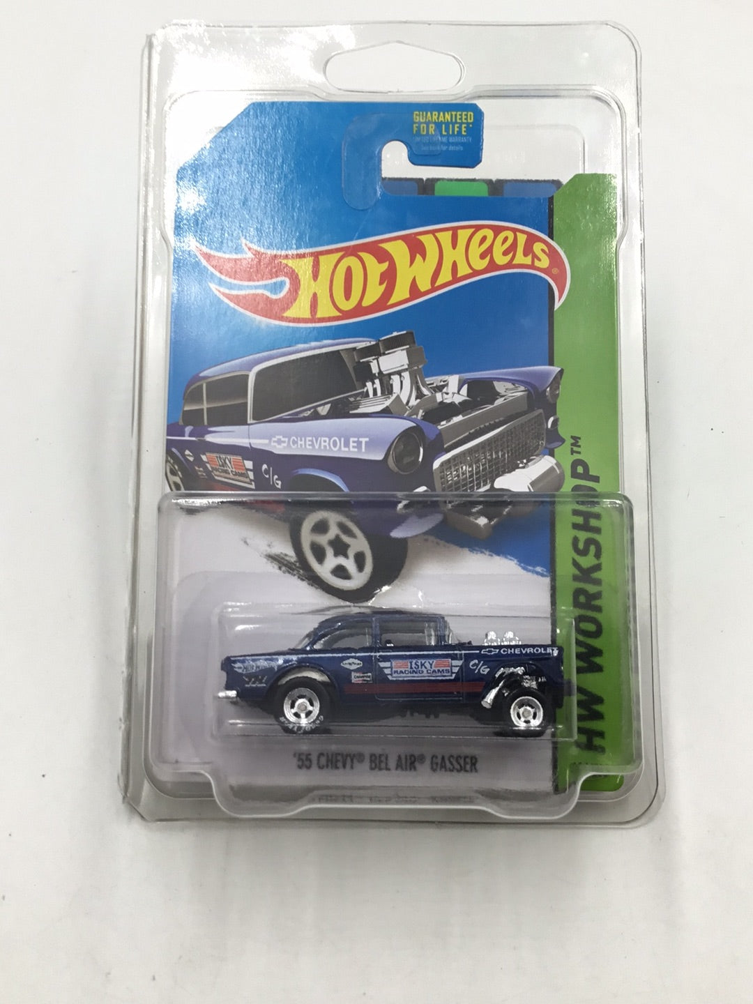 2014 hot wheels super treasure hunt 1955 Chevy Bel Air Gasser #241 W/Protector