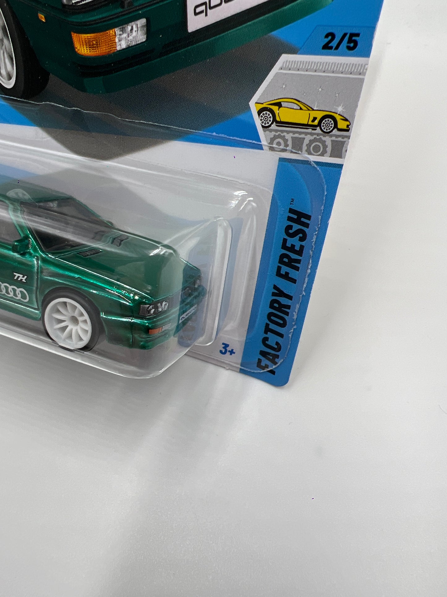 2025 Hot Wheels A Case Super Treasure Hunt #16 87 Audi Quattro Green W/Protector #1
