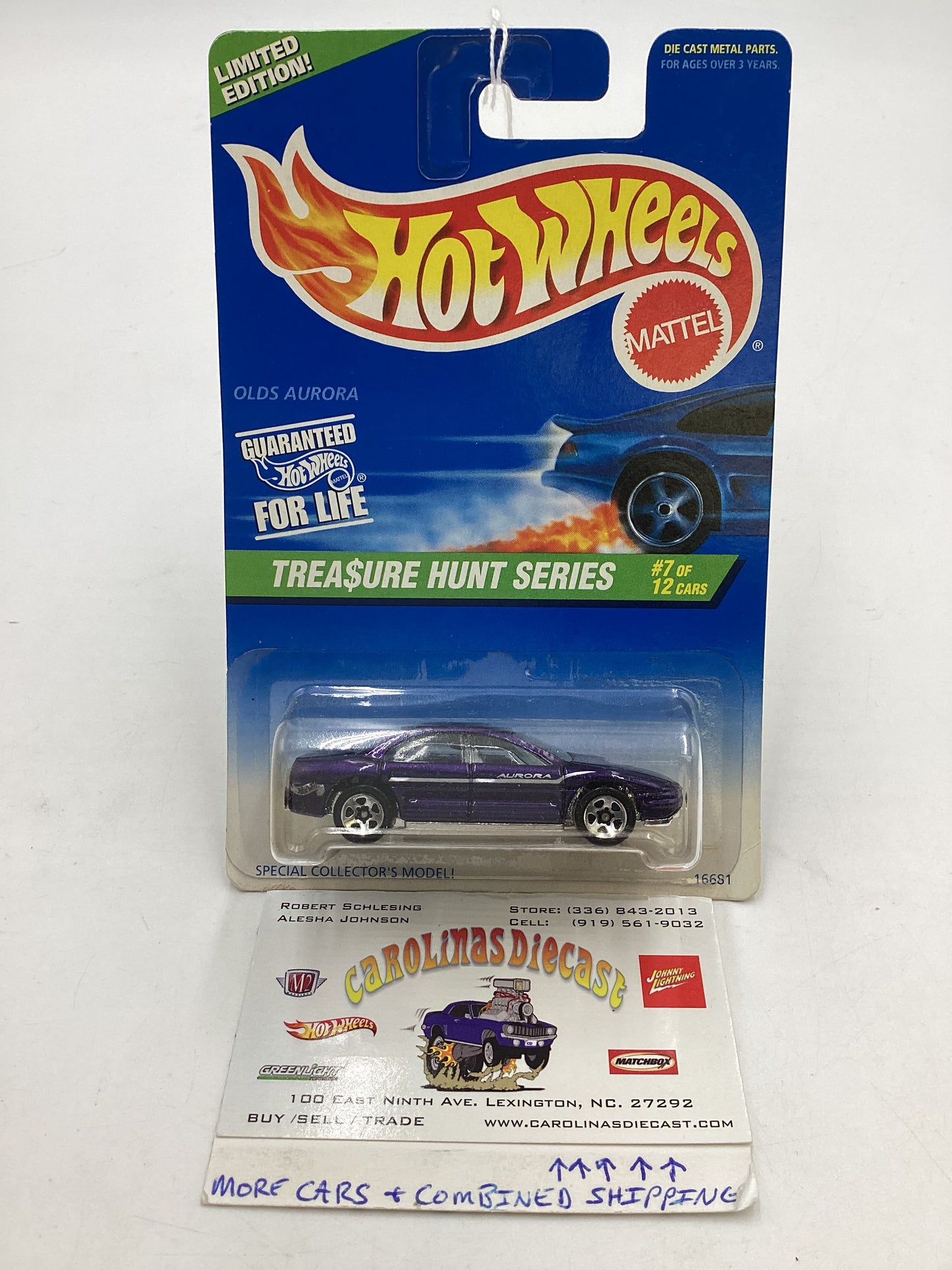 1997 Hot Wheels Treasure Hunt 7/12 Olds Aurora #584 274C