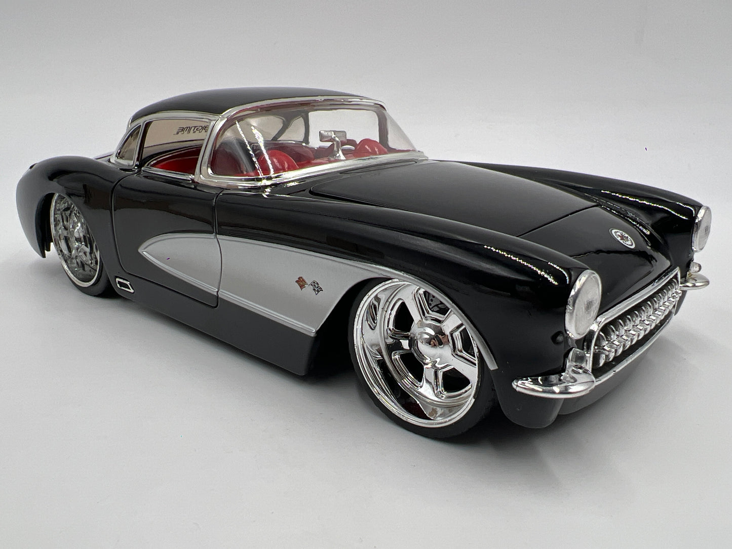 Jada 1/24 Scale Big Time Muscle 1957 Chevy Corvette Black Loose