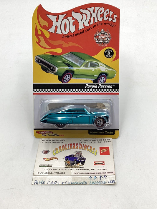 2006 hot wheels 6th annual collectors nationals Purple Passion 5951/10000 Convention series with protector