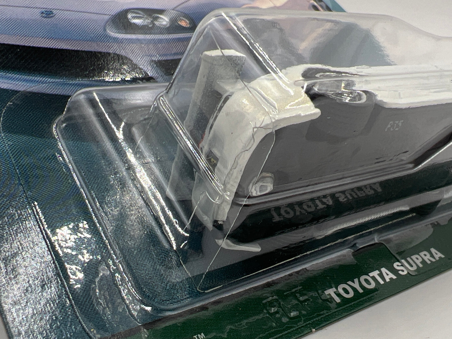 Hot Wheels Premium Toyota #1 Toyota Supra White W/Protector Cracked Blister