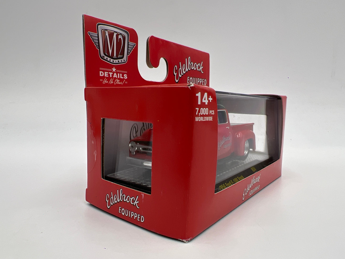 M2 Machines Ground Pounders 1956 Ford F-100 Truck Red Edelbrock R24