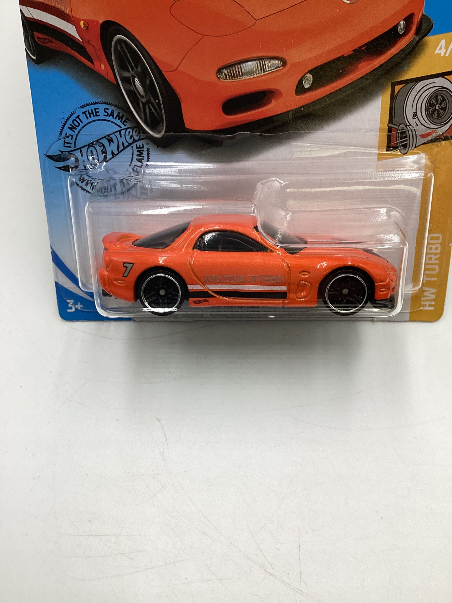 2020 Hot wheels Turbo #43 95 Mazda RX-7 Orange 86A