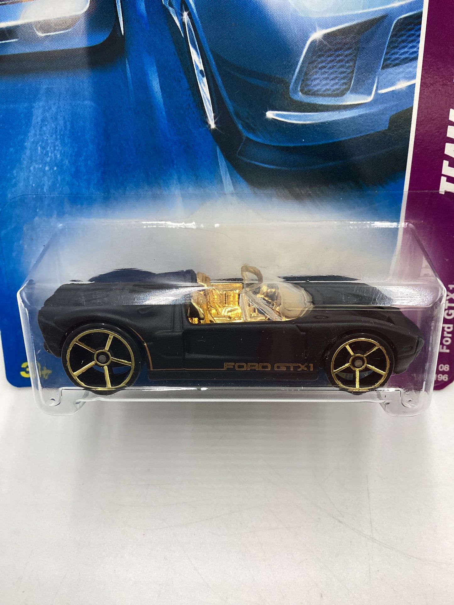 2008 Hot Wheels HW Team: Ford Racing #141 Ford GTX1 Matte Black 22i