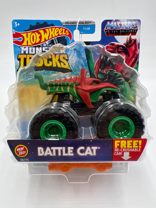 2021 Hot Wheels Monster Trucks Masters of the Universe #38 Battle Cat 133A