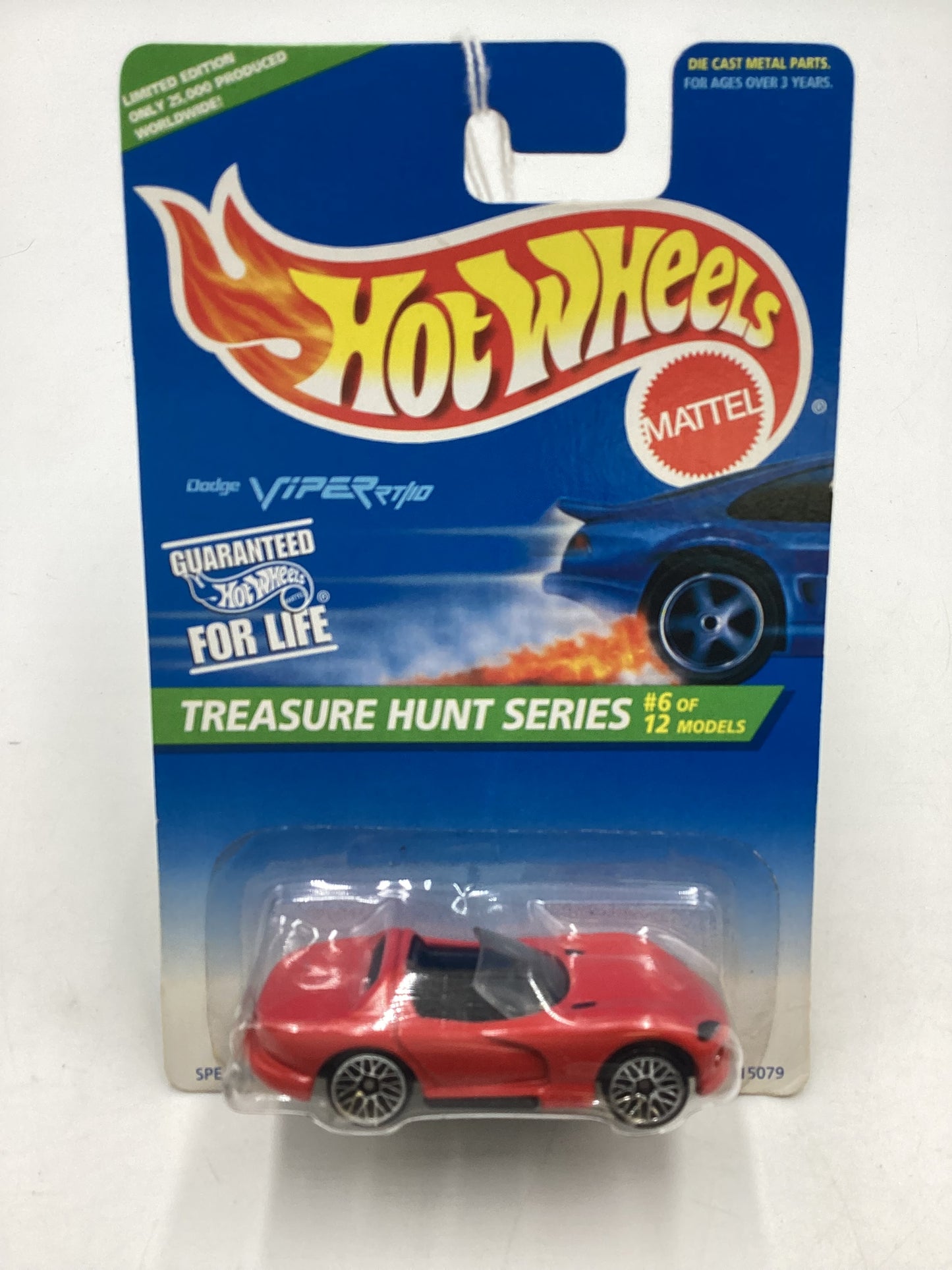 1996 Hot Wheels Treasure Hunt 6/12 Dodge Viper RT/10 Red #433 273E