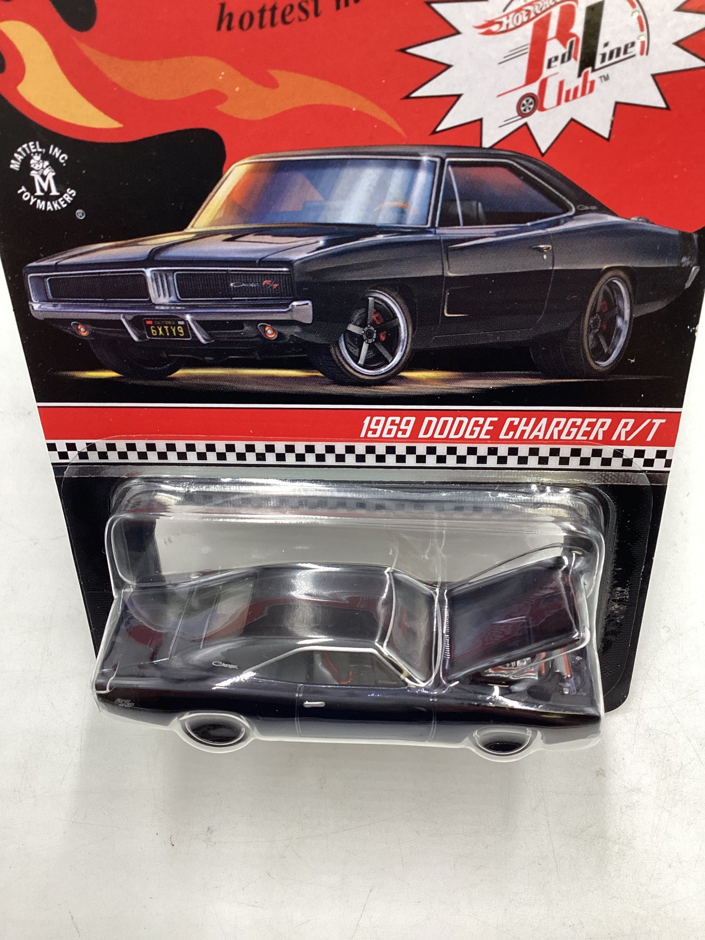 2020 Hot wheels Redline club RLC 16854/17500 1969 Dodge Charger R/T Black with protector