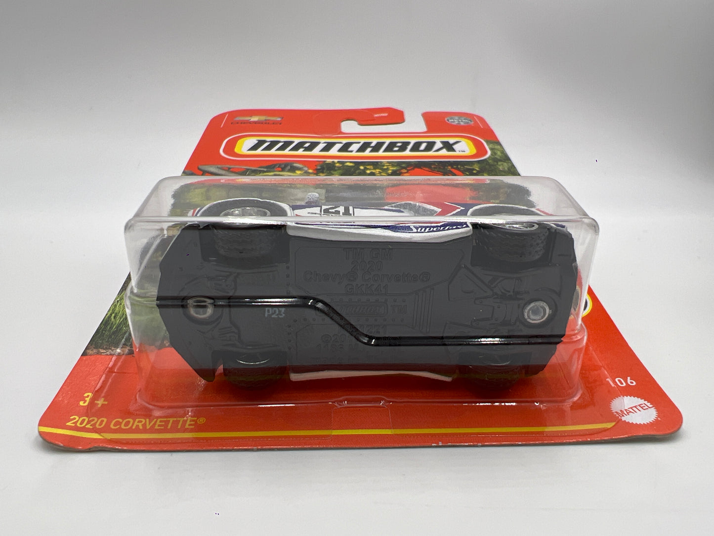 Matchbox Super Chase #106 2020 Corvette C8 White W/Protector