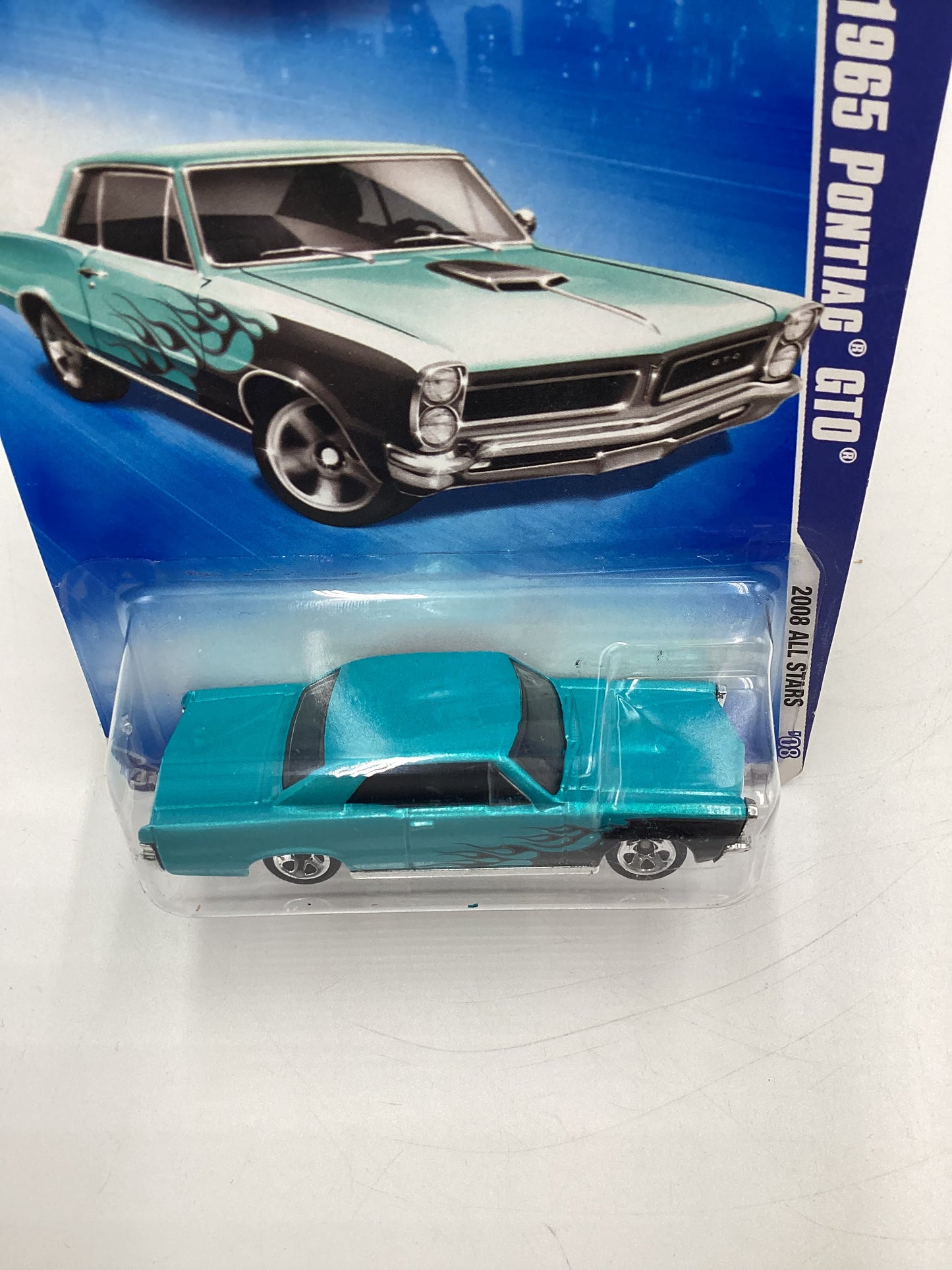 2008 Hot Wheels All Stars #70 1965 Pontiac GTO Blue