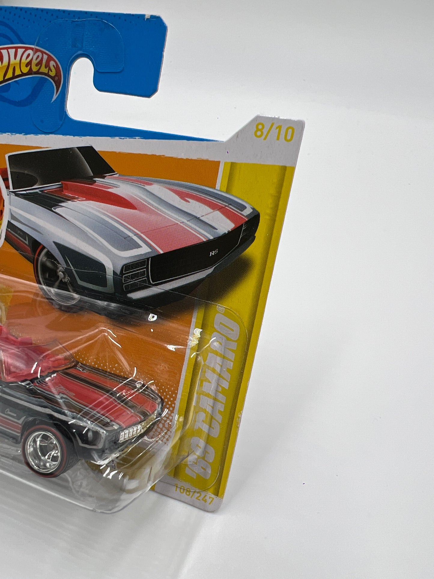 2012 Hot Wheels Super Treasure Hunt #108 69 Camaro Short Card W/Protector VHTF