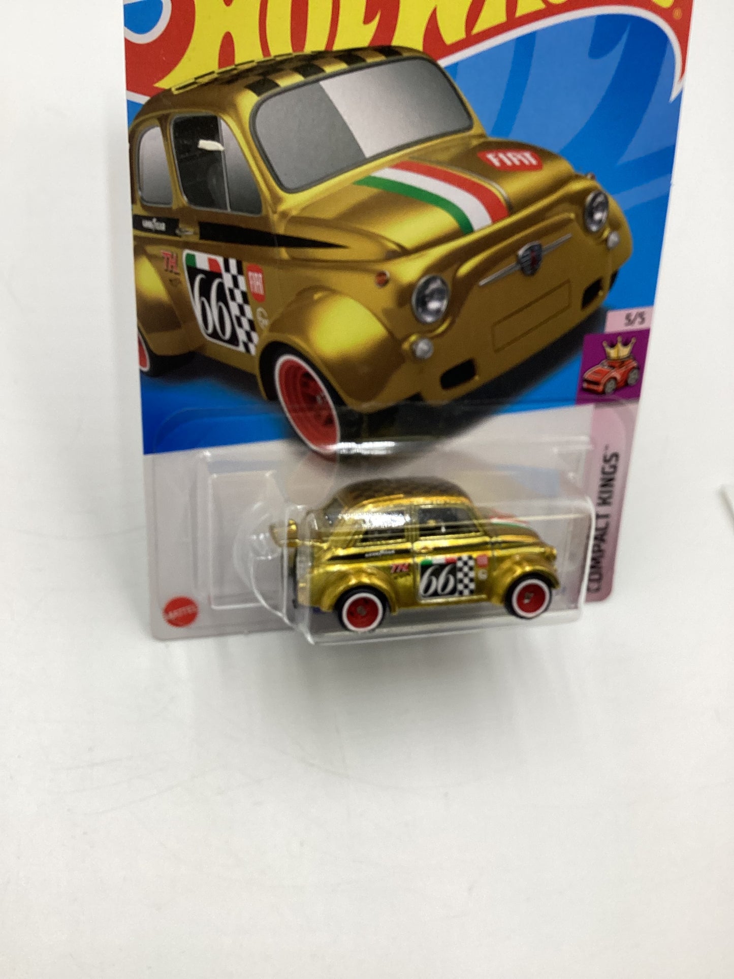 2024 Hot Wheels Super Treasure Hunt #117 60s Fiat 500D Modificado with protector