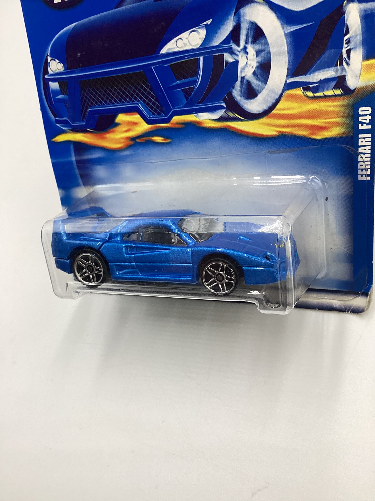 2001 Hot Wheels Collector #209 Ferrari F40 Blue SR