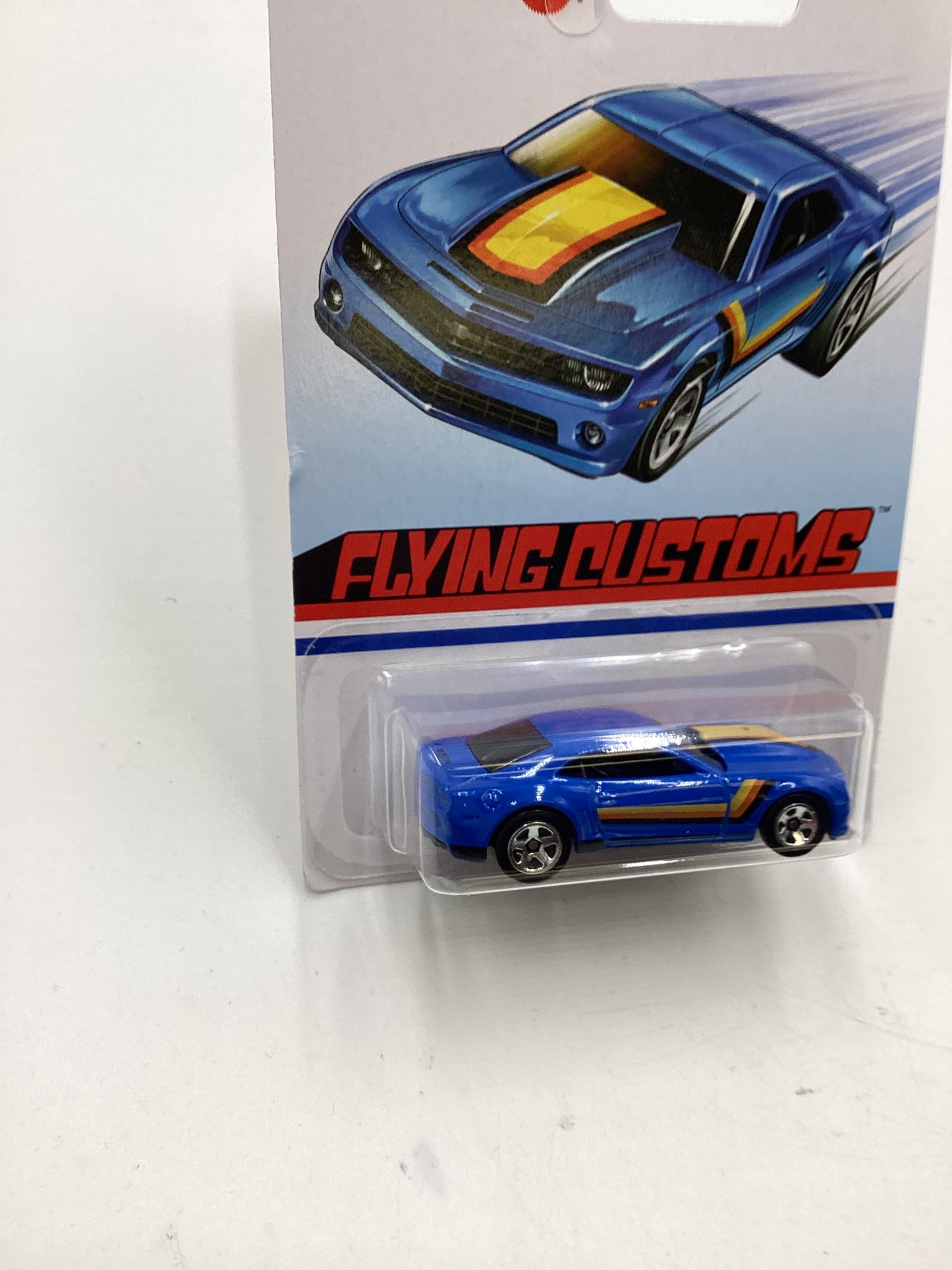 Hot Wheels Target Exclusive Flying Customs 13 Copo Camaro Blue Card Not Perfect