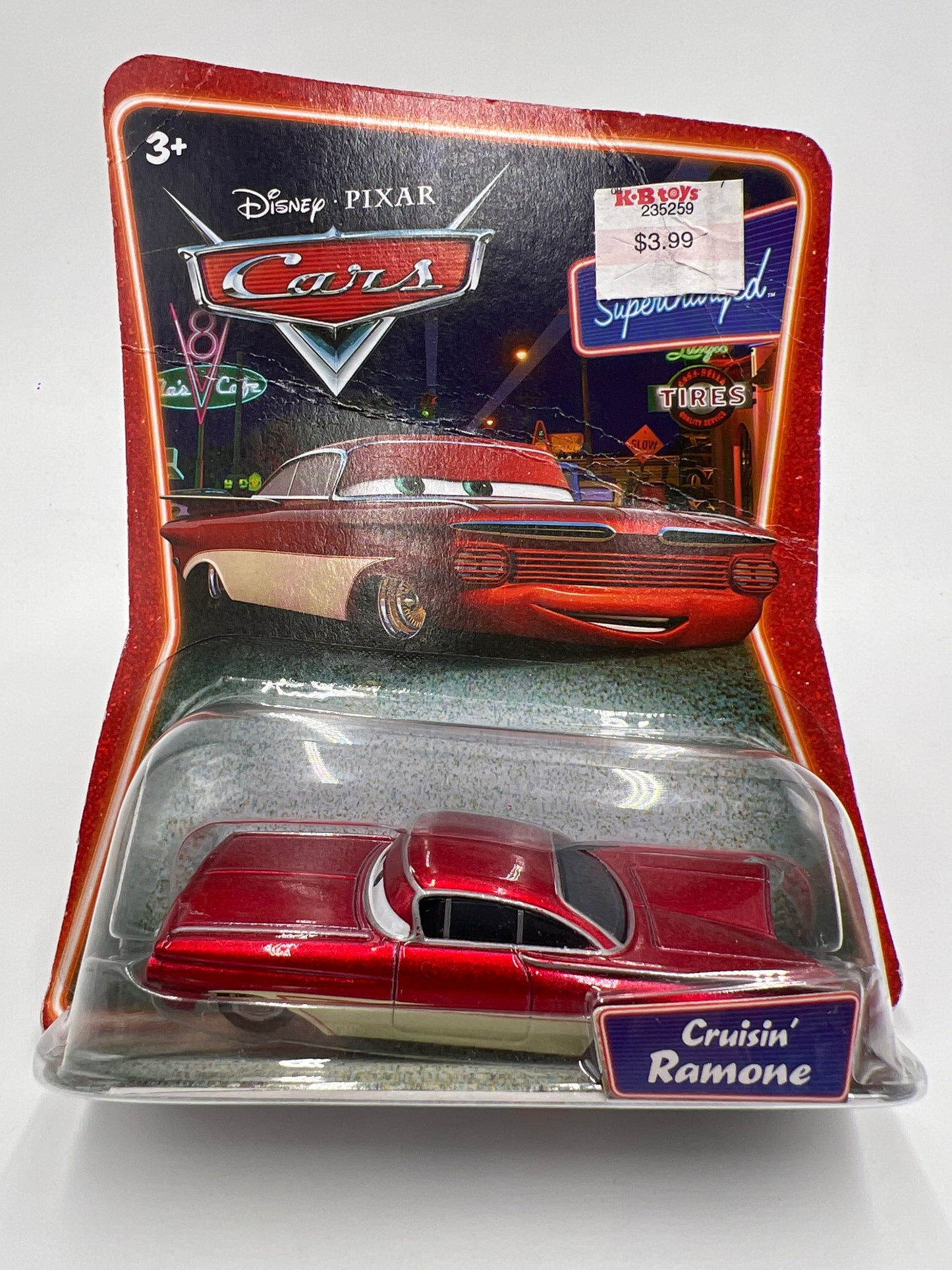 Disney Pixar Cars Supercharged Cruisin Ramone Red (Bad Card) 141G