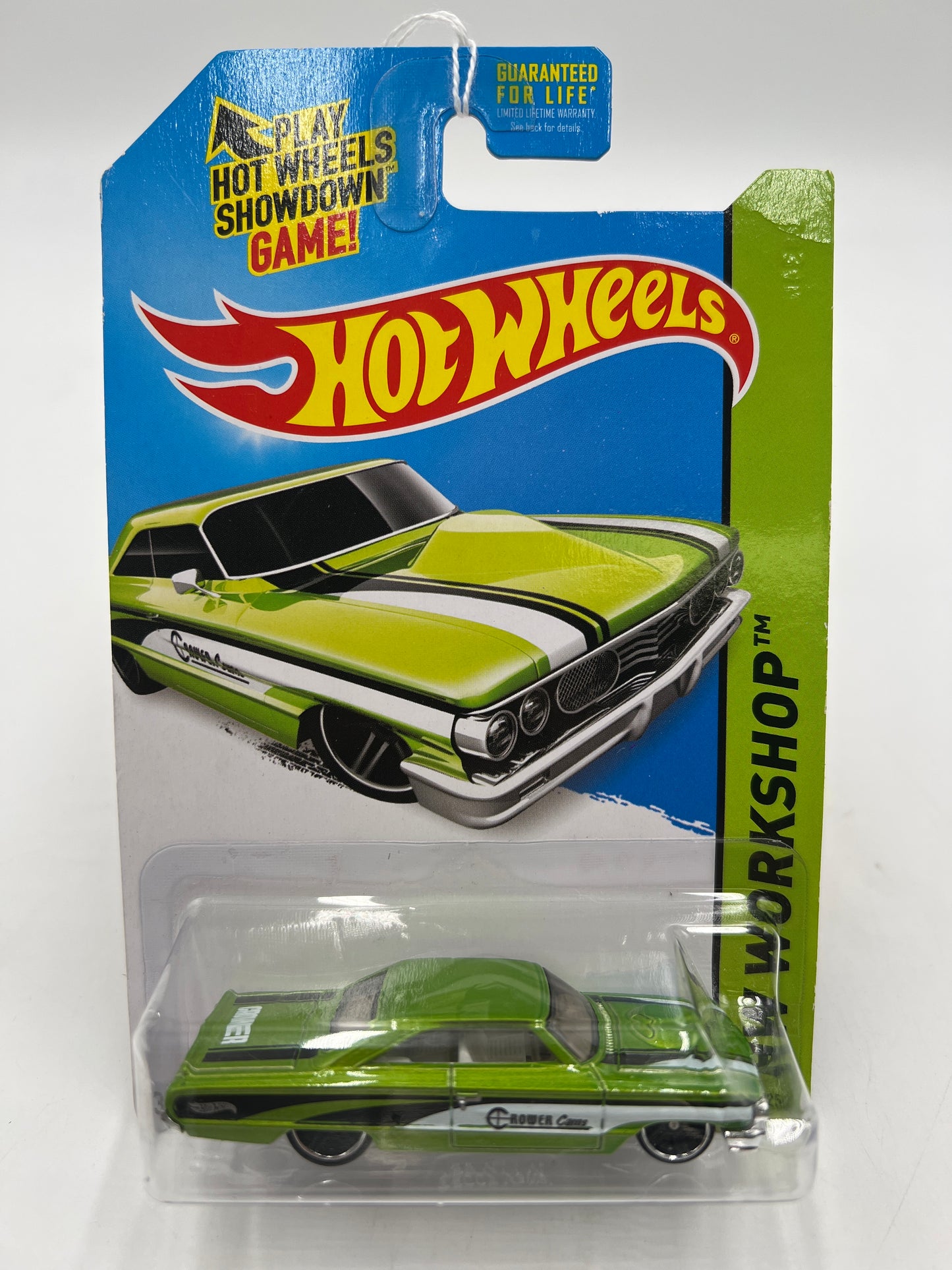 2014 Hot Wheels Workshop #250 Custom 64 Galaxie 500 Green *Vein Top Right Corner* 32C