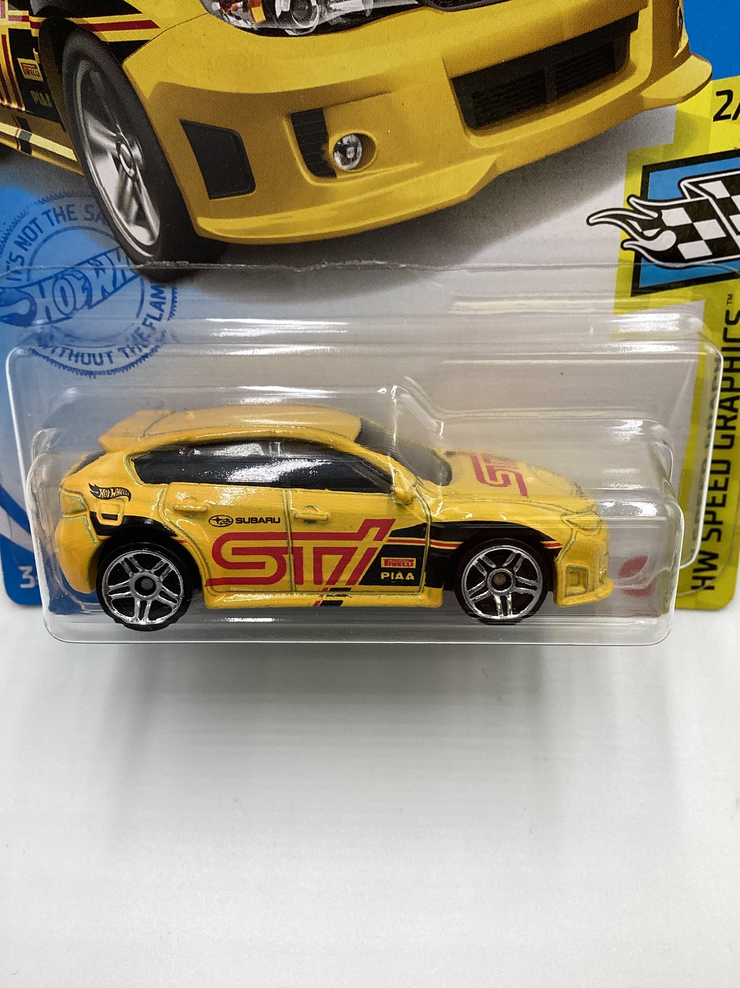 2021 Hot Wheels #68 Subaru WRX STI Yellow 89i