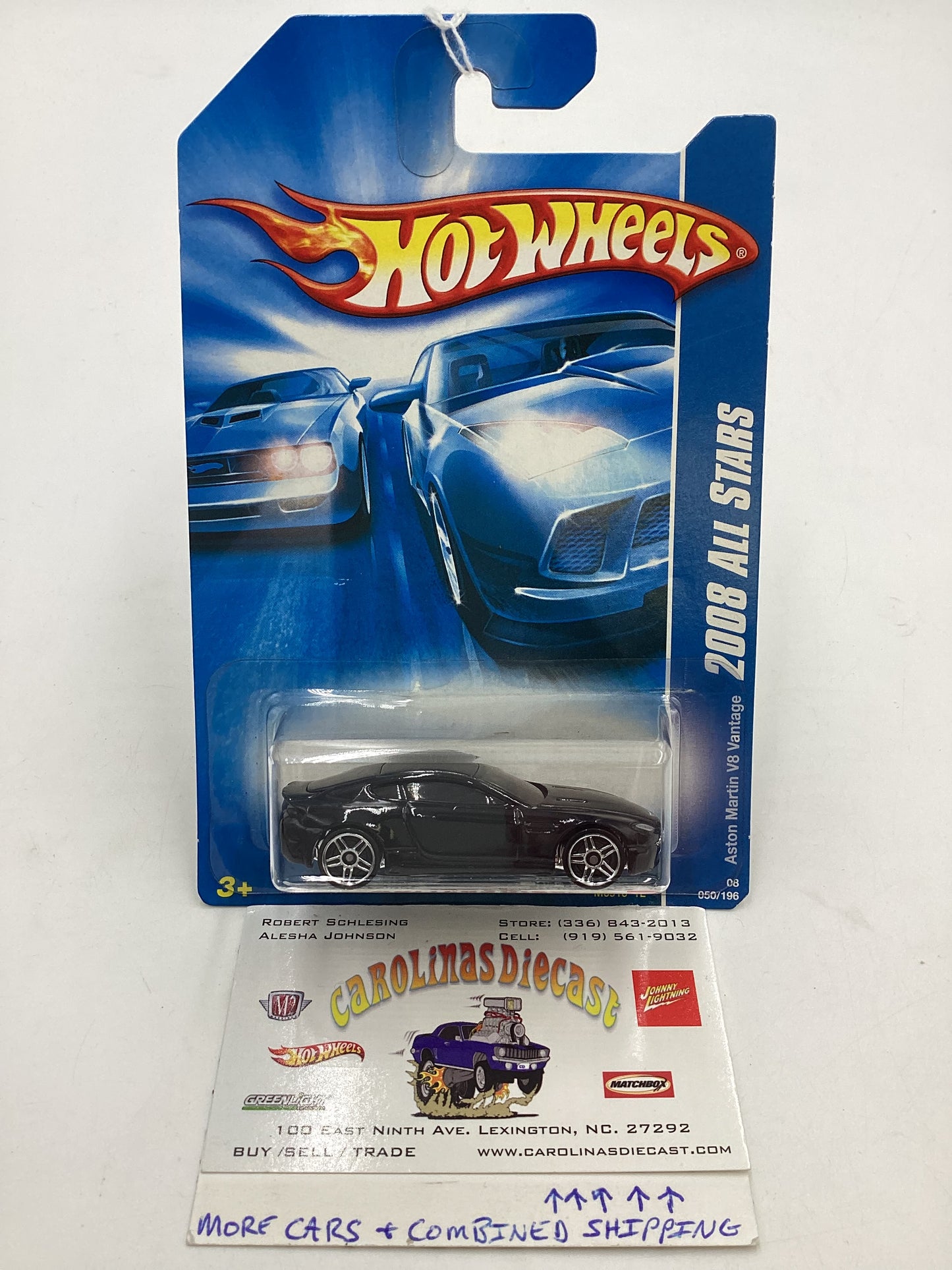 2008 Hot Wheels All Stars #050 Aston Martin V8 Vantage 105C