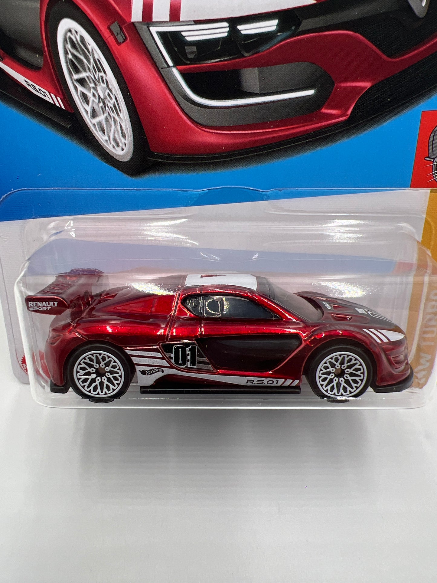 2023 Hot Wheels Super Treasure Hunt #134 Renault Sport R.S. 01 Red W/Protector