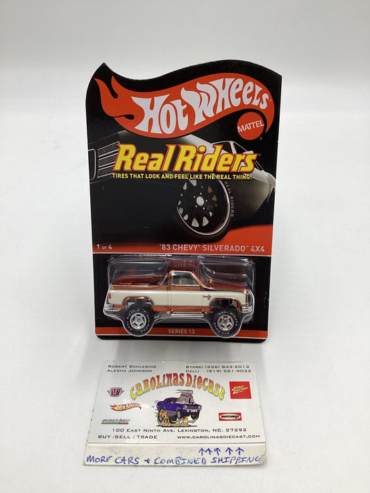 2014 Hot Wheels Real Riders RLC #2490/4000 83 Chevy Silverado 4x4 Series 13 W/Protector