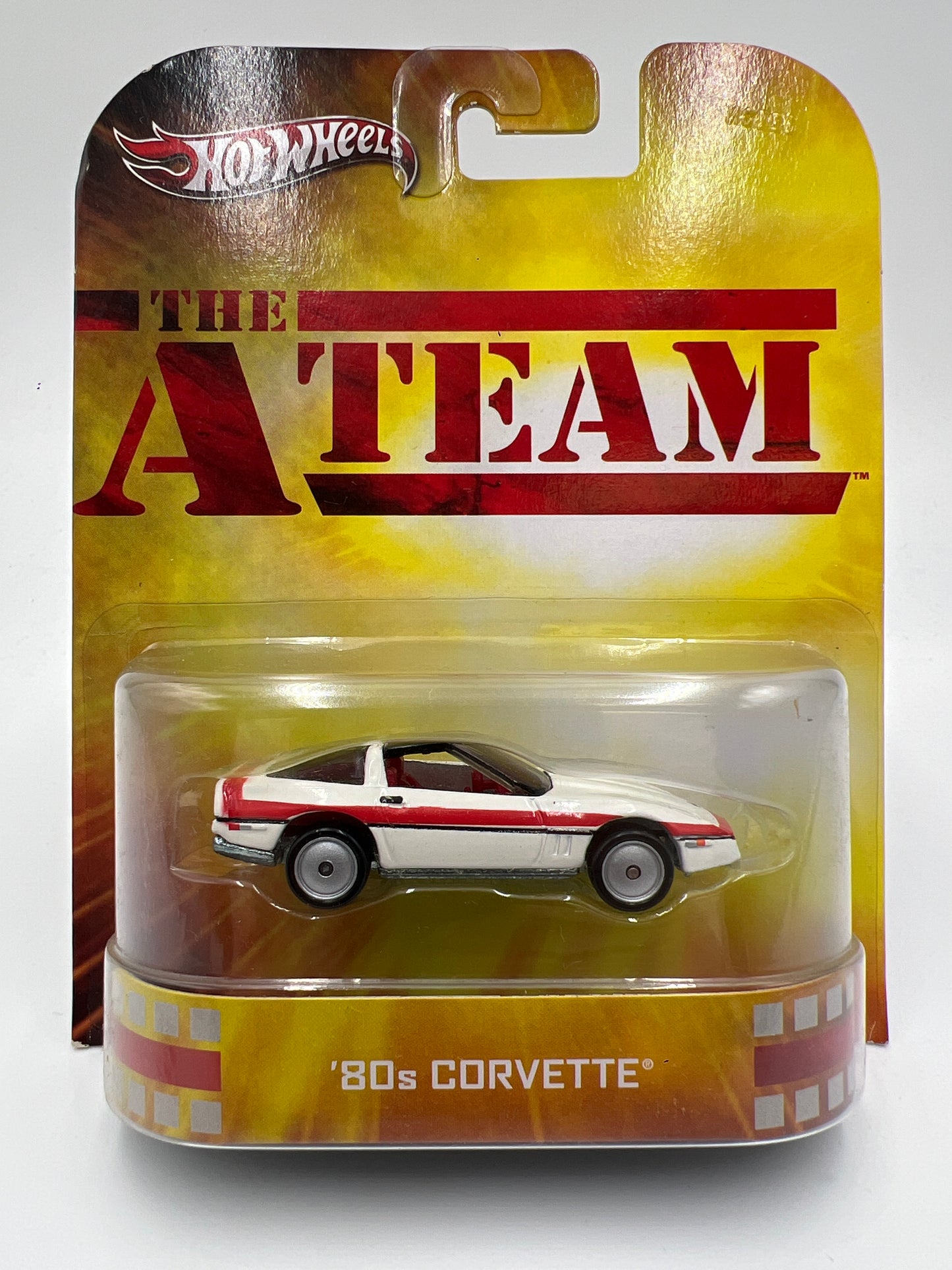 Hot Wheels Retro Entertainment The A Team 80s Corvette White W/Protector