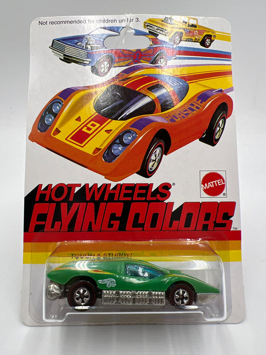 Hot Wheels 30 Years 1975 Authentic Commemorative Replica Flying Colors Large Charge Green
