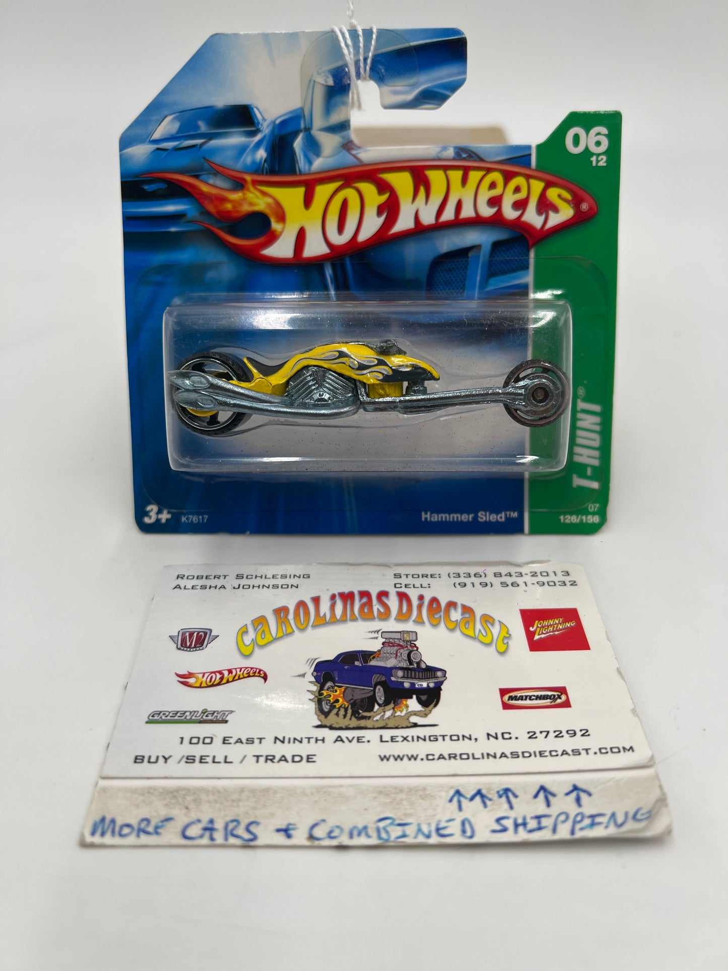 2007 Hot Wheels Treasure Hunt #126 Hammer Sled Short Card 274A