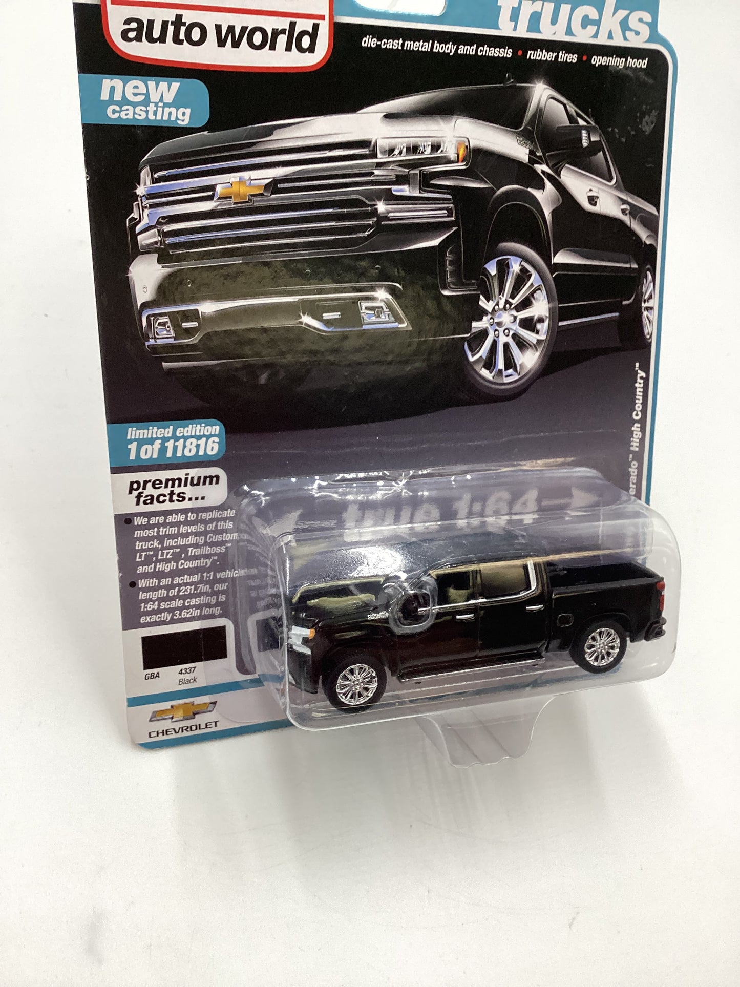 Auto World Muscle Trucks Release 2 Version B 2019 Chevy Silverado High Country Black 183C