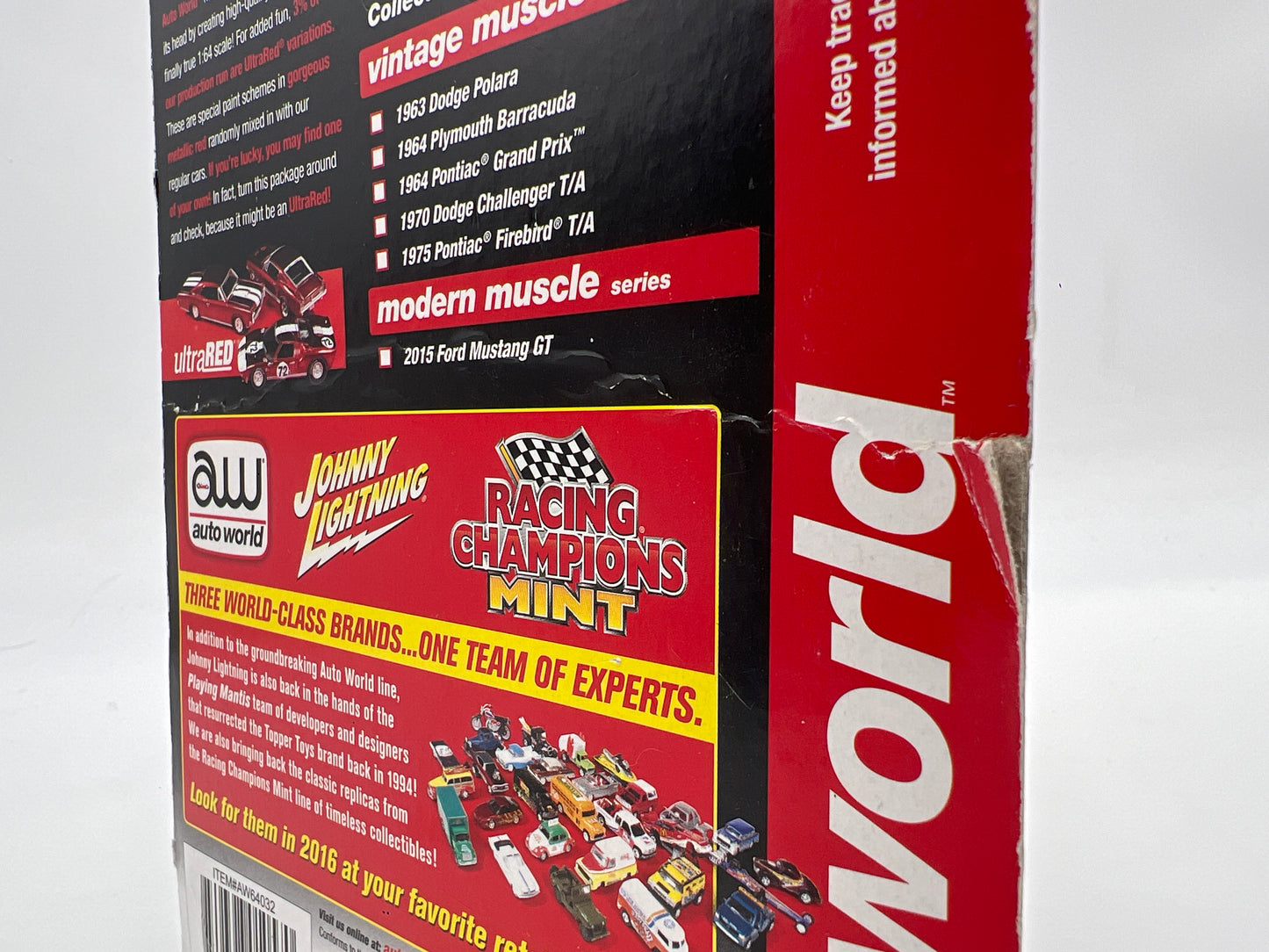 Auto World Ultra Red Chase Vintage Muscle Release 4 #1 1963 Dodge Polara Red Bad Card