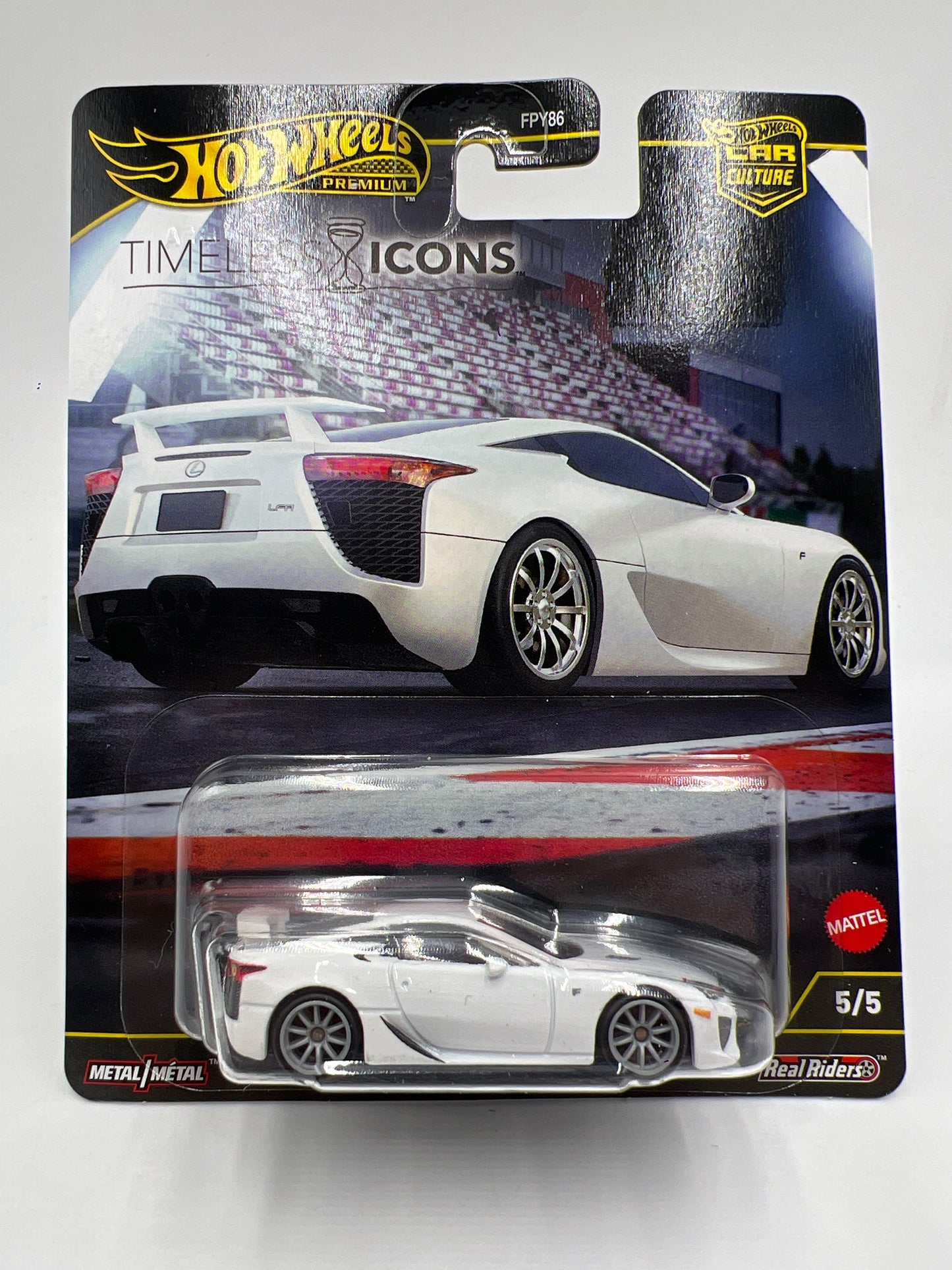 Hot Wheels Premium Car Culture Timeless Icons #5 Lexus LFA White 253C