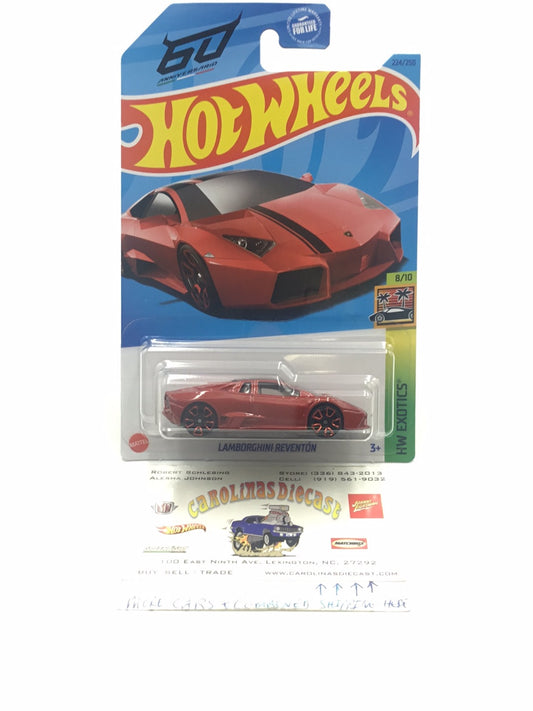 2023 hot wheels P case #224 Lamborghini Reventon 102E