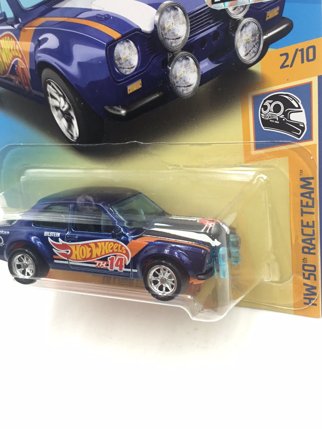 2018 hot wheels super treasure hunt 70 Ford escort RS1600 Factory Sealed  sticker W/Protector