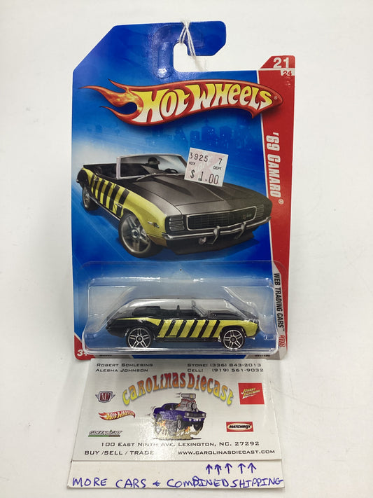 2008 Hot Wheels Web Trading Cars #97 69 Camaro Black 11D