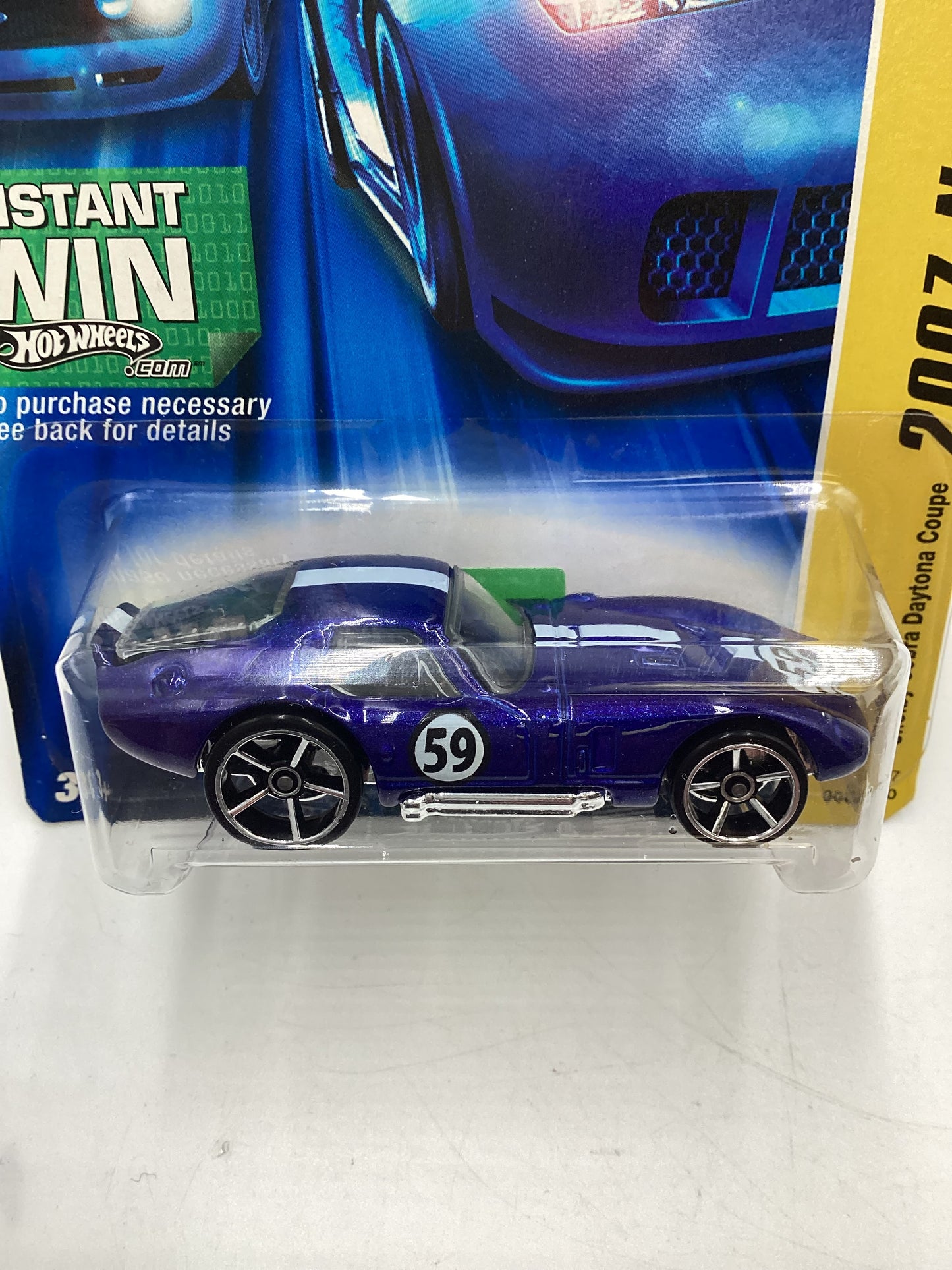 2007 Hot Wheels New Models #6 Shelby Cobra Daytona Coupe Blue 28C