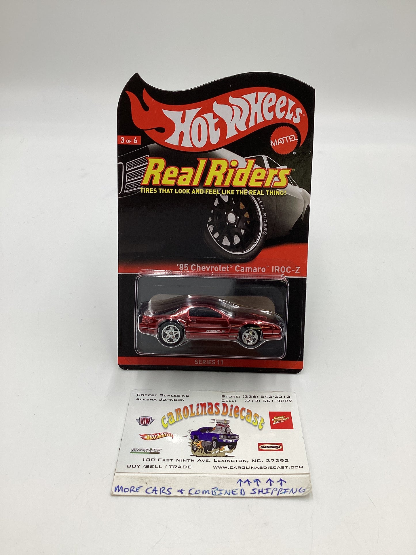 2012 Hot Wheels Real Riders RLC #2570/4000 Red 85 Chevrolet Camaro Iroc Z W/Protector