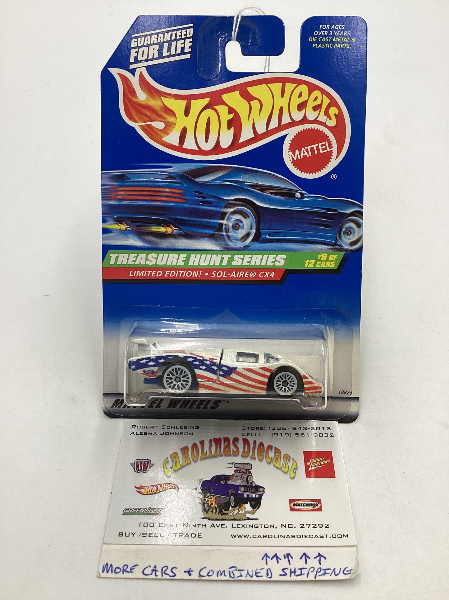 1998 Hot Wheels Treasure Hunt 9/12 Sol-Aire CX4 #757 277F