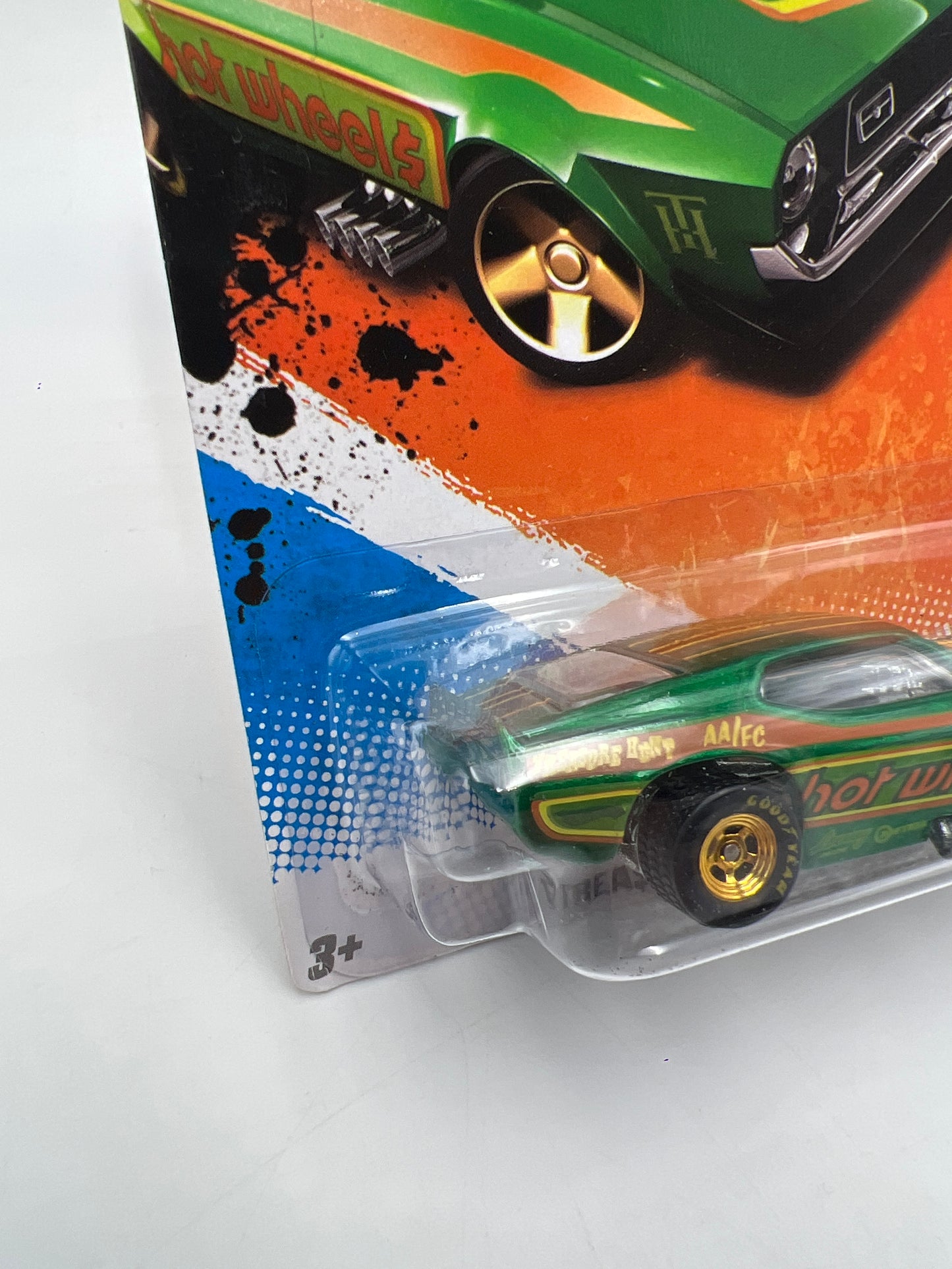 2011 Hot Wheels Super Treasure Hunt #60 71 Mustang Funny Car Green W/Protector