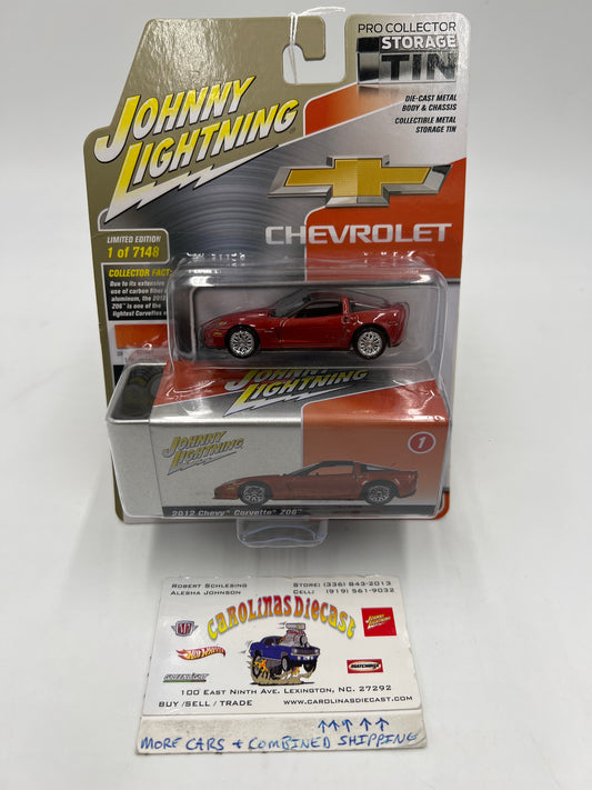 Johnny Lightning 2012 Chevy Corvette Z06 Red W/Tin 217A