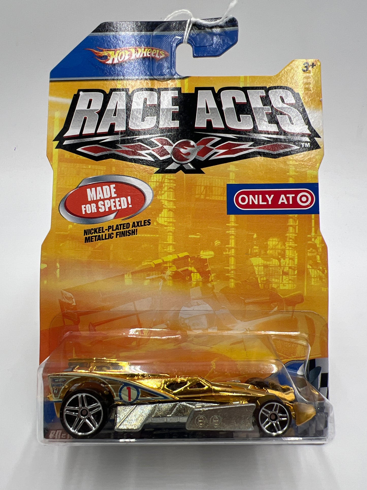 Hot Wheels Target Exclusive Race Aces RD-10 Gold Chrome 159D