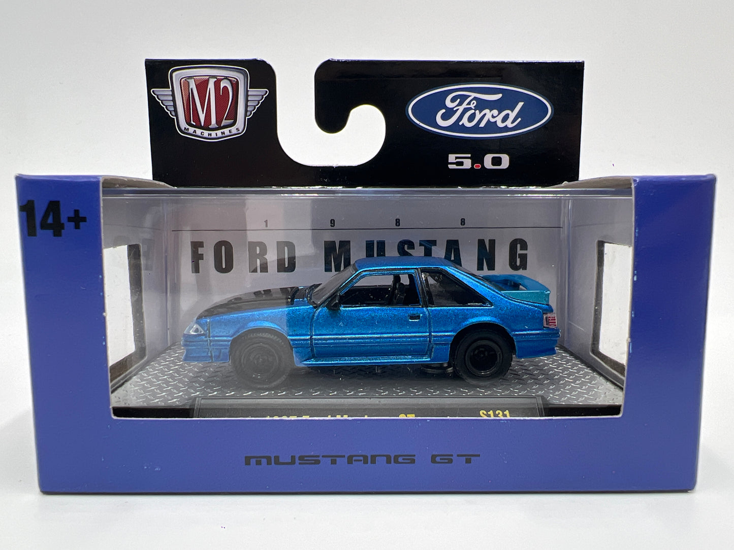 M2 Machines S131 Target Exclusive 1987 Ford Mustang GT Blue