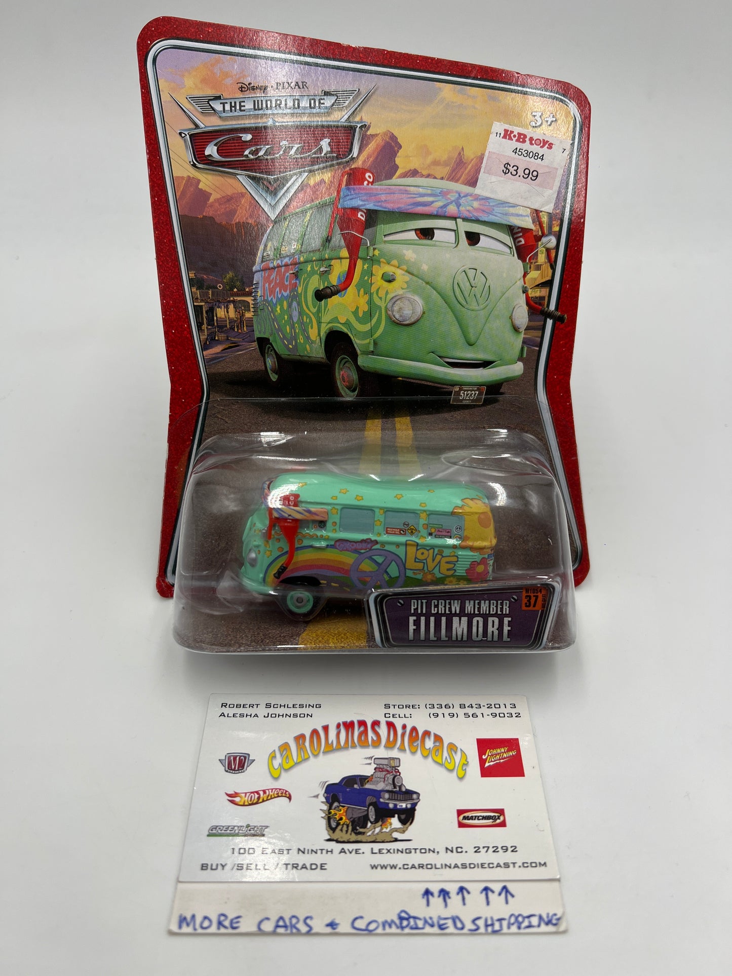 Disney Pixar The World Of Cars #37 Pit Crew Member Fillmore 139B